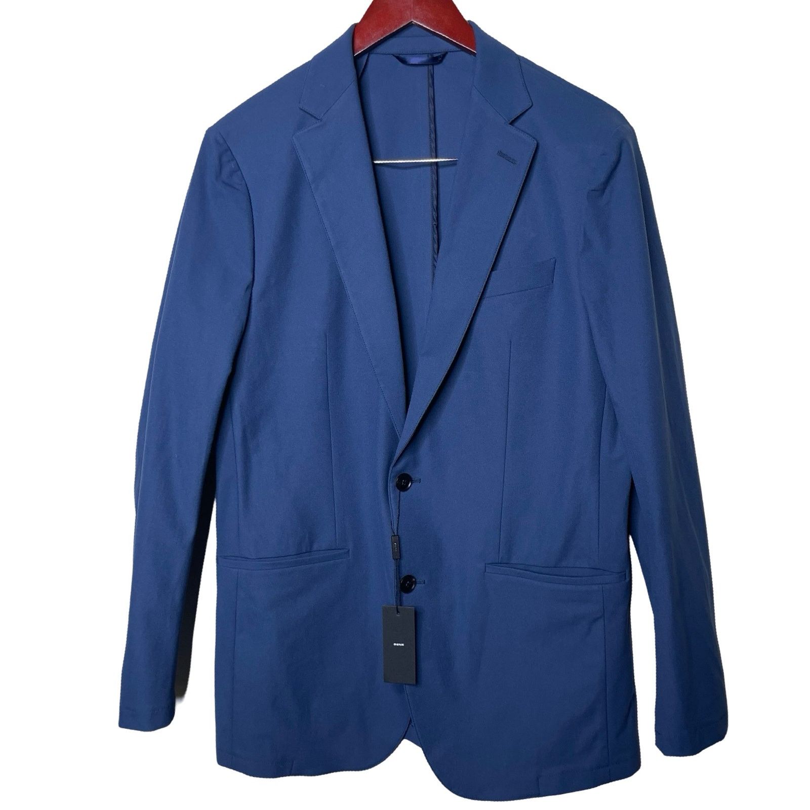 Other Sene Single Breasted Two Button Blazer In Italian Blue 42 Size 42R - 1 Thumbnail