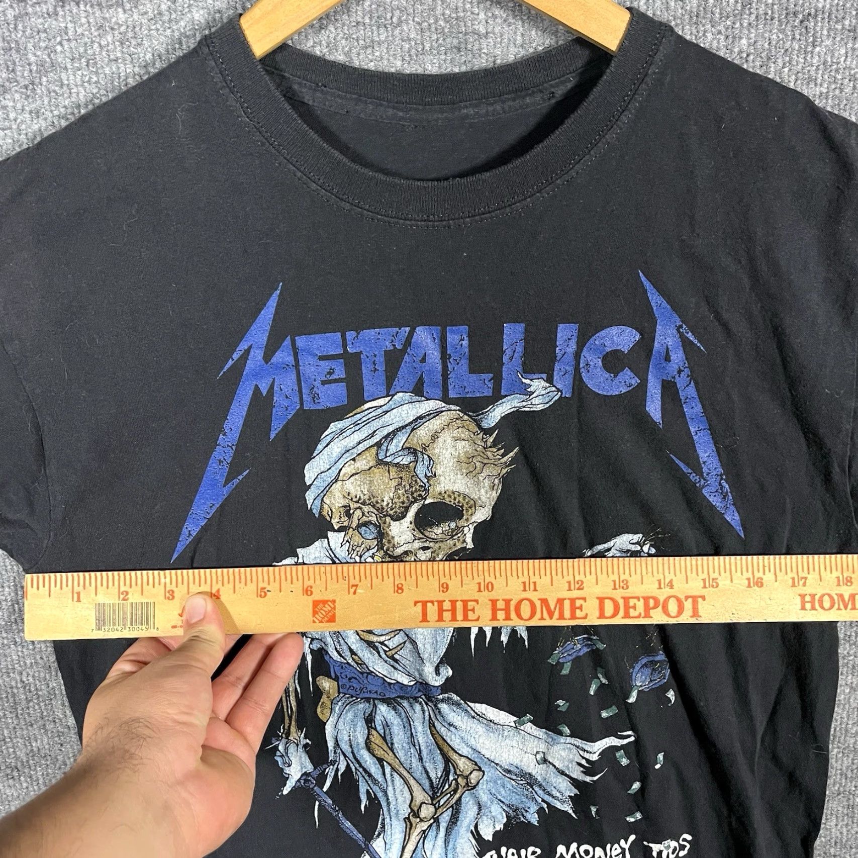 Vintage Vintage Metallica Doris Pushead Mens Medium Y2K Lady Justice Metal Double Sided Size US M / EU 48-50 / 2 - 5 Thumbnail