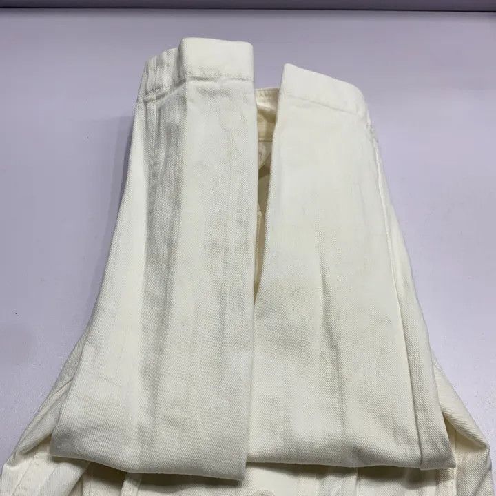 Dior Dior White Denim Jacket with Bee Embroidery 0079-2507 Size M / US 6-8 / IT 42-44 - 5 Thumbnail