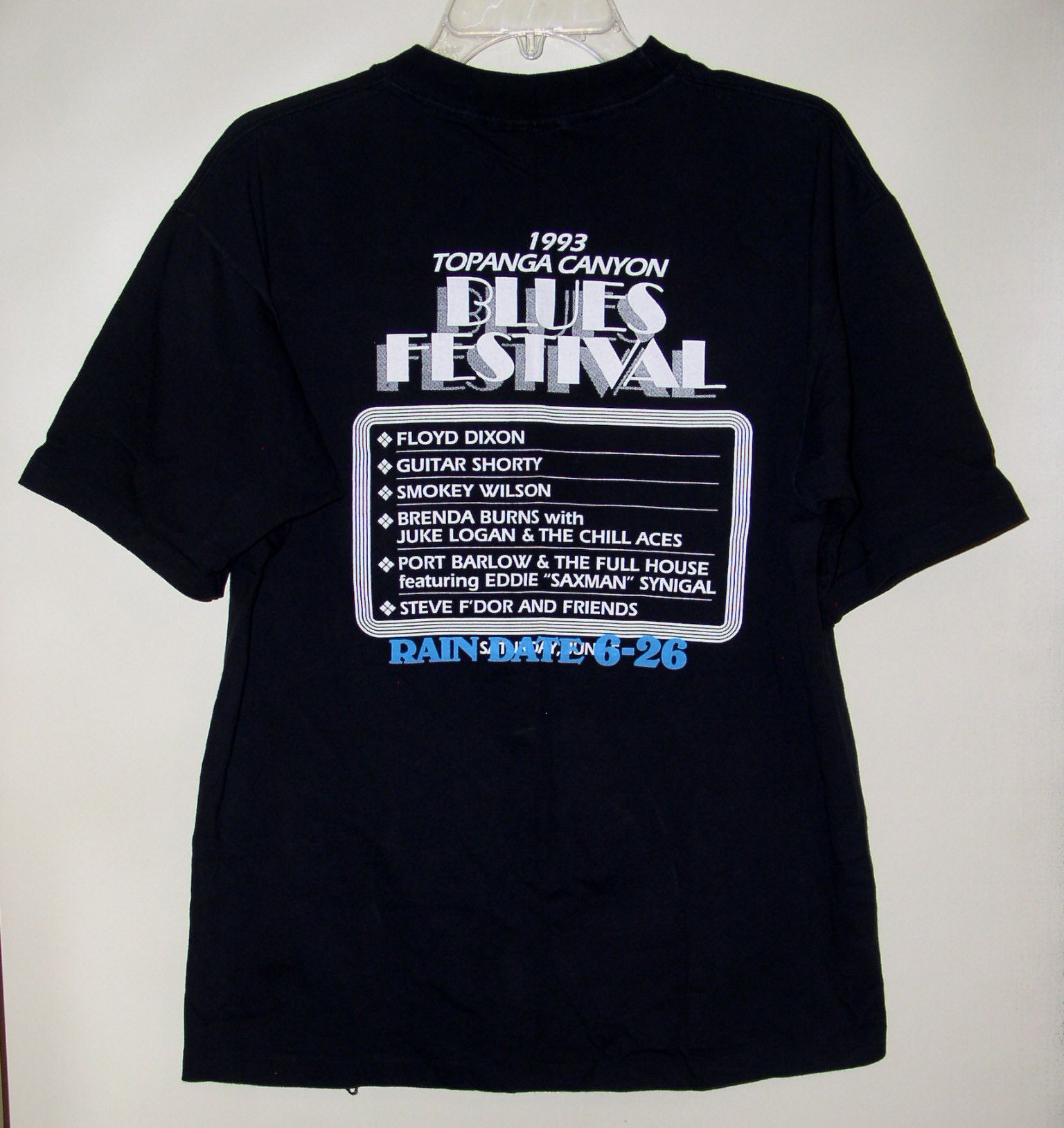 Vintage Big Joe Turner Floyd Dixon Concert Shirt 1993 Single Stitch Size US XL / EU 56 / 4 - 2 Thumbnail