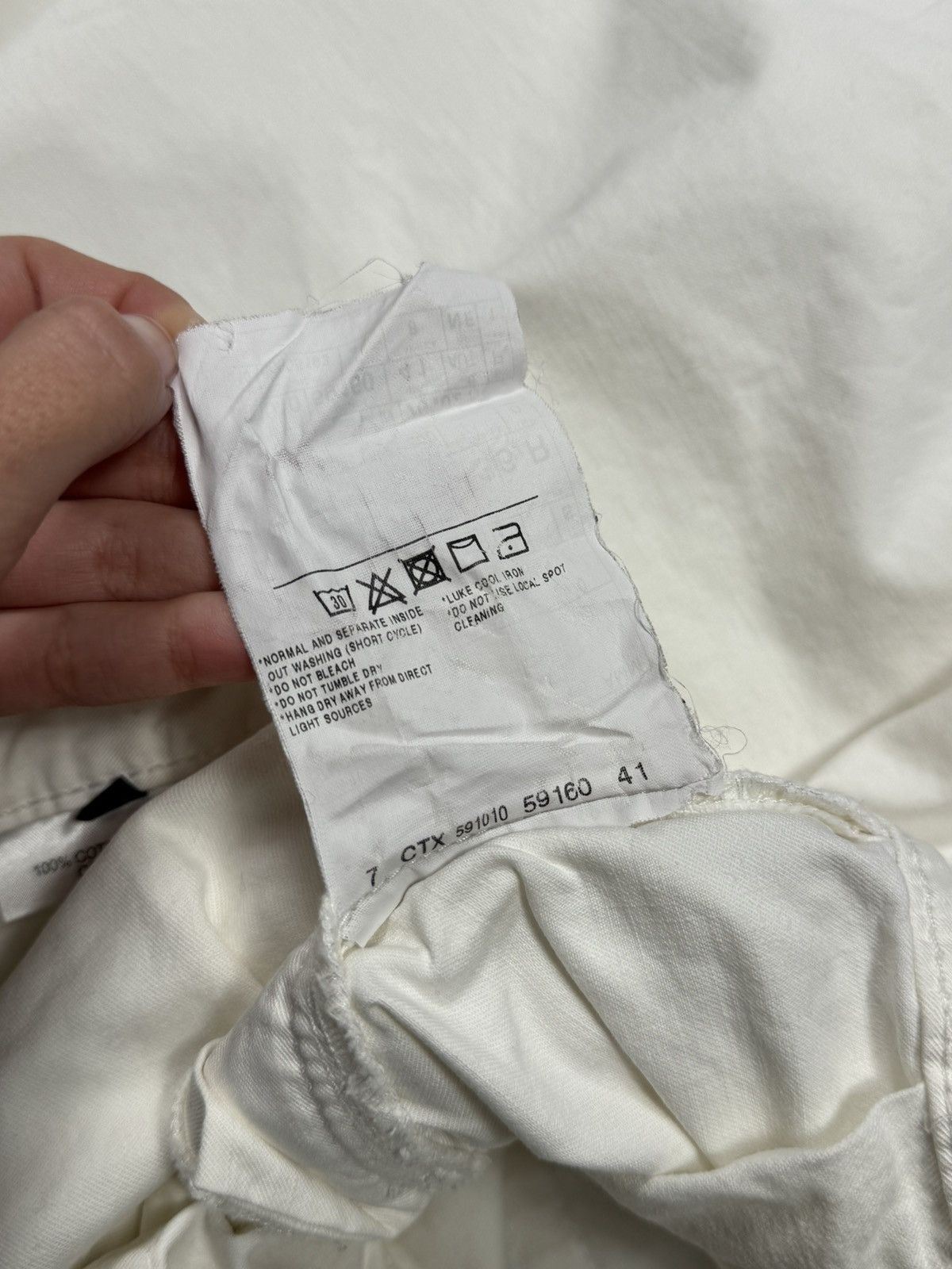 Ermenegildo Zegna Zegna White Denim-Style Trousers Size US 36 / EU 52 - 8 Thumbnail