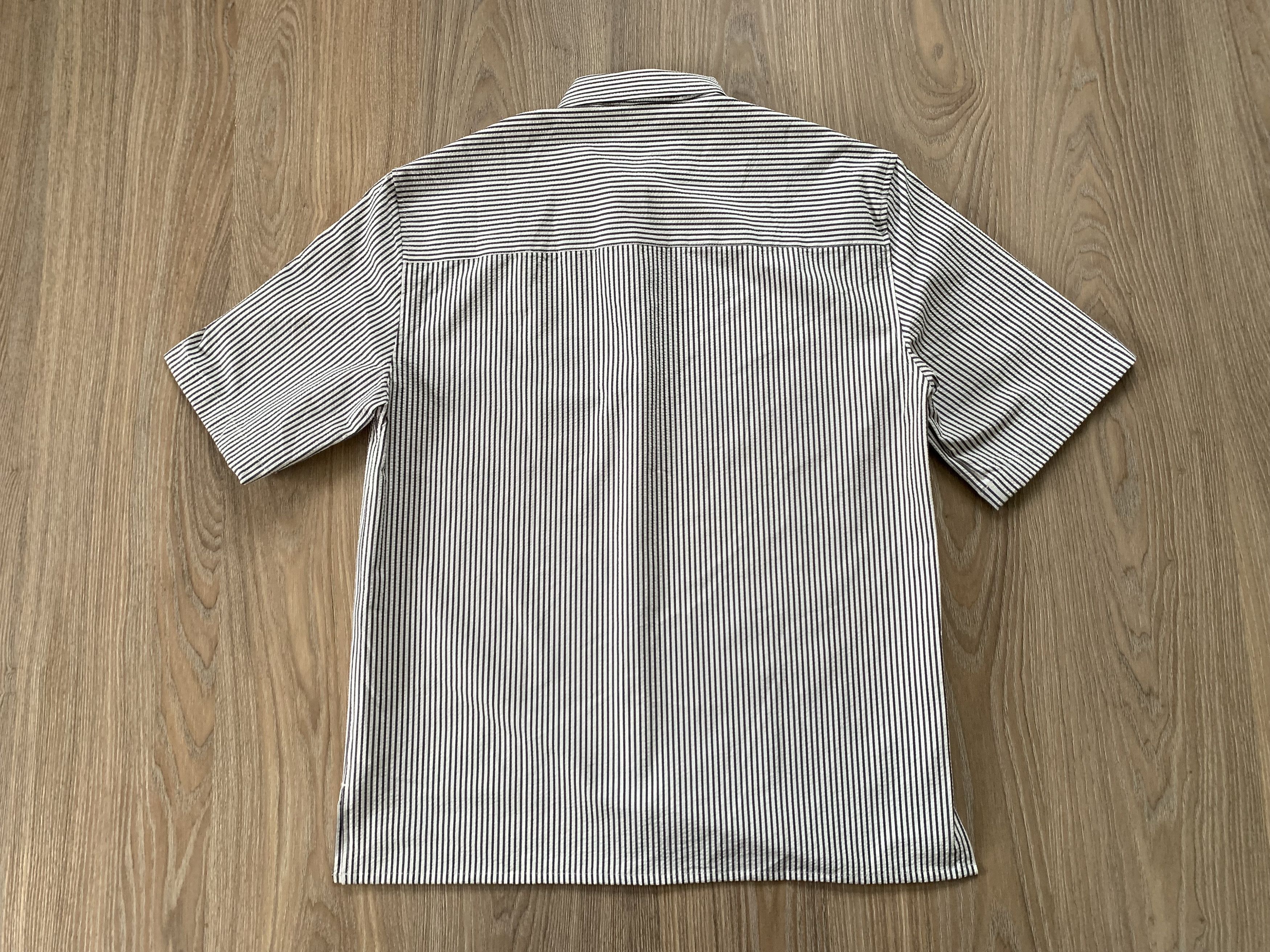 Zara Zara Short Sleeve Seersucker Stripe Shirt Size US M / EU 48-50 / 2 - 3 Thumbnail