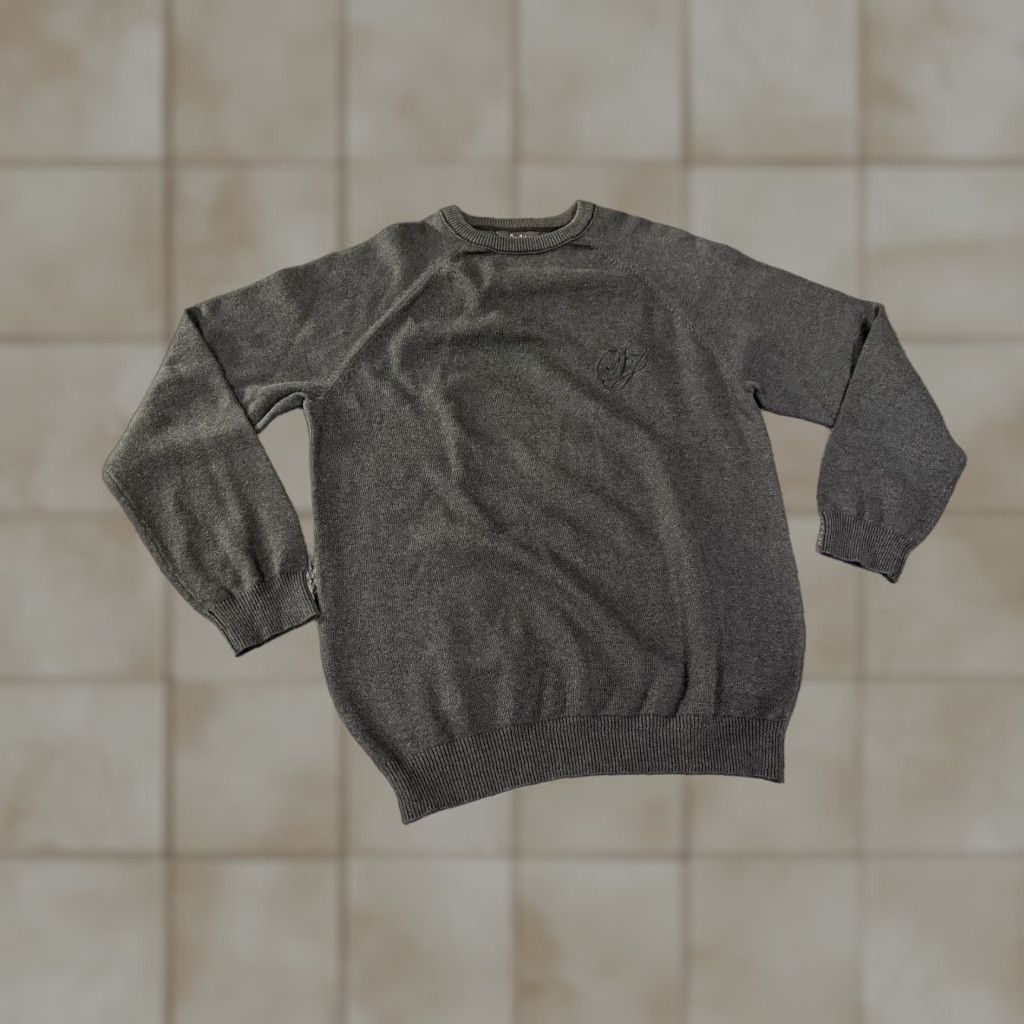 Sean John Sean John Sweater Mens 2XL Gray Crewneck Pullover Knit Embroidered Logo HipHop Sweatshirt Size US XXL / EU 58 / 5 - 1 Thumbnail