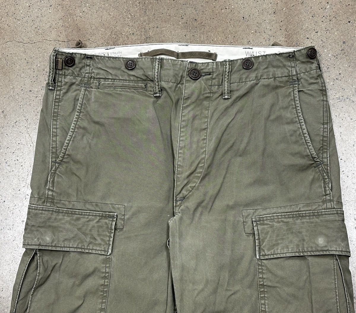RRL Ralph Lauren Double RL RRL Canvas Surplus Cargo Pants Size US 31 - 4 Thumbnail