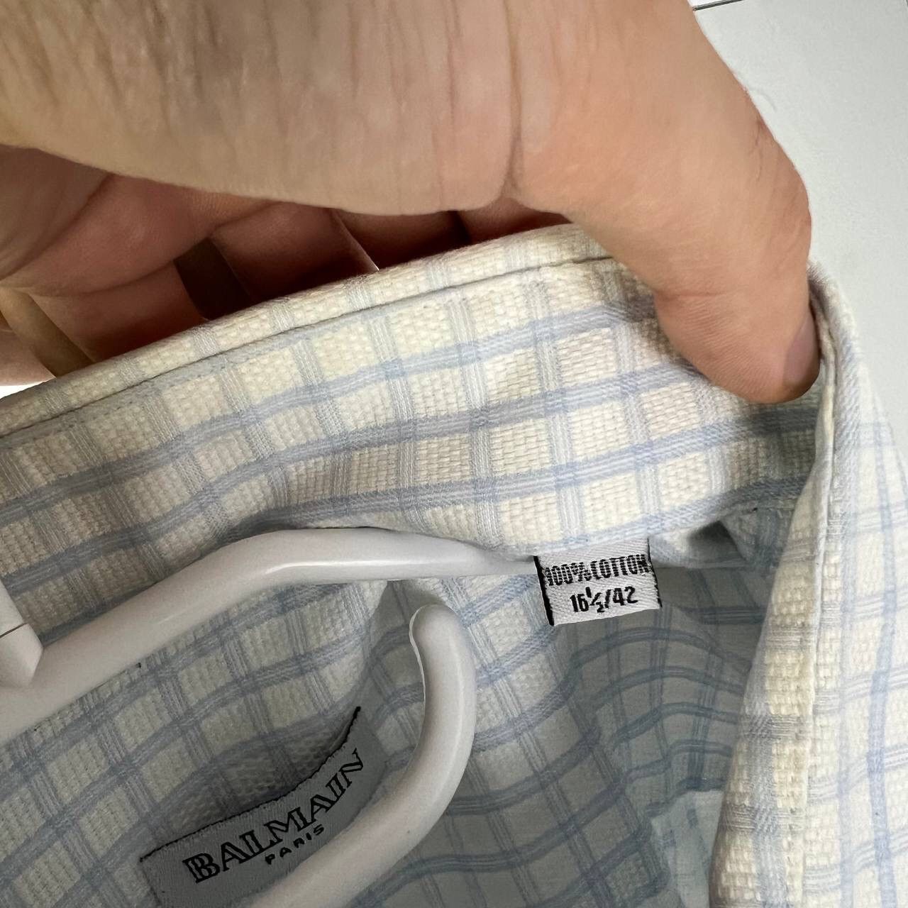 Balmain Rare Vintage Balmain Shirt Button Up Luxury Size US L / EU 52-54 / 3 - 5 Thumbnail