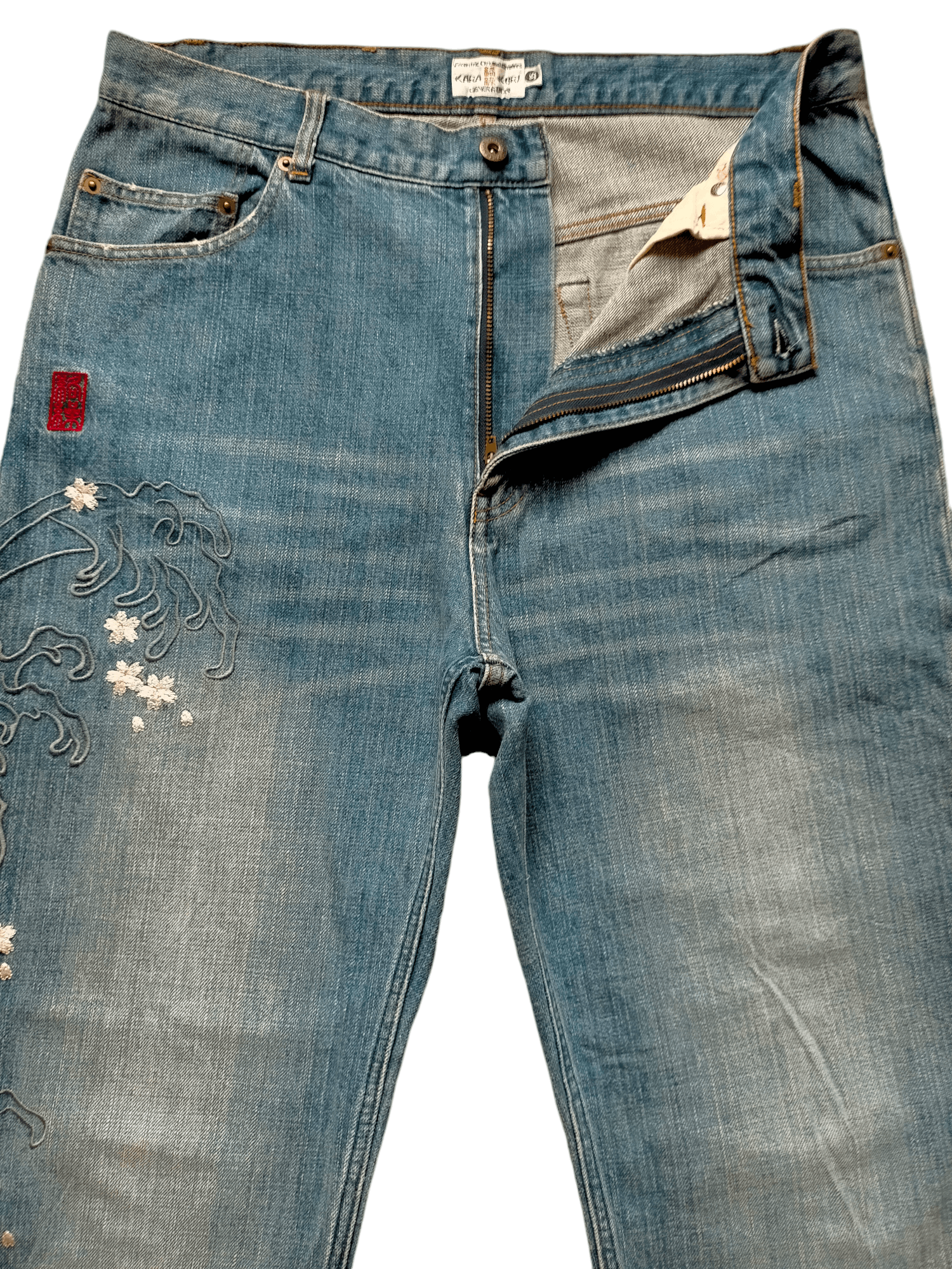 If Six Was Nine Karakuri Generation Multipocket Embroiderd Denim Pants Size US 34 / EU 50 - 14 Thumbnail