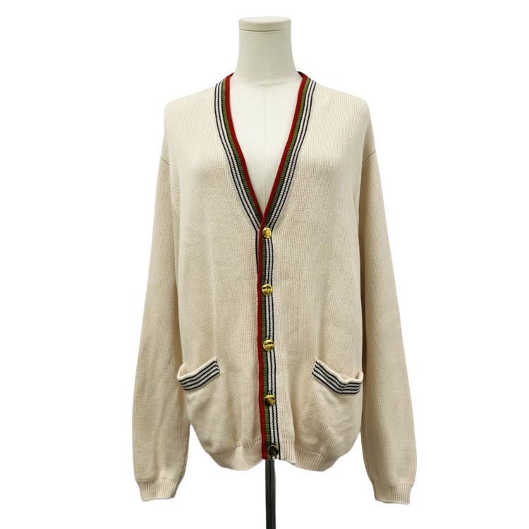 Gucci Gucci Web Trim Knit Cardigan Size US XS Size US XS / EU 42 / 0 - 1 Thumbnail