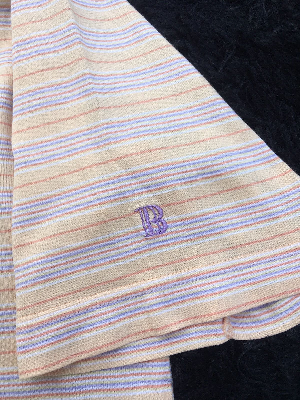 Balmain Rare Vintage BALMAIN Stripes Tshirt Size US L / EU 52-54 / 3 - 9 Thumbnail