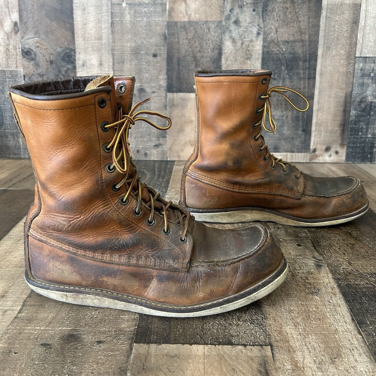 Red Wing Red Wing 10877 Moc Toe Work Boots Mens 11.5 D Size US 11.5 / EU 44-45 - 10 Thumbnail