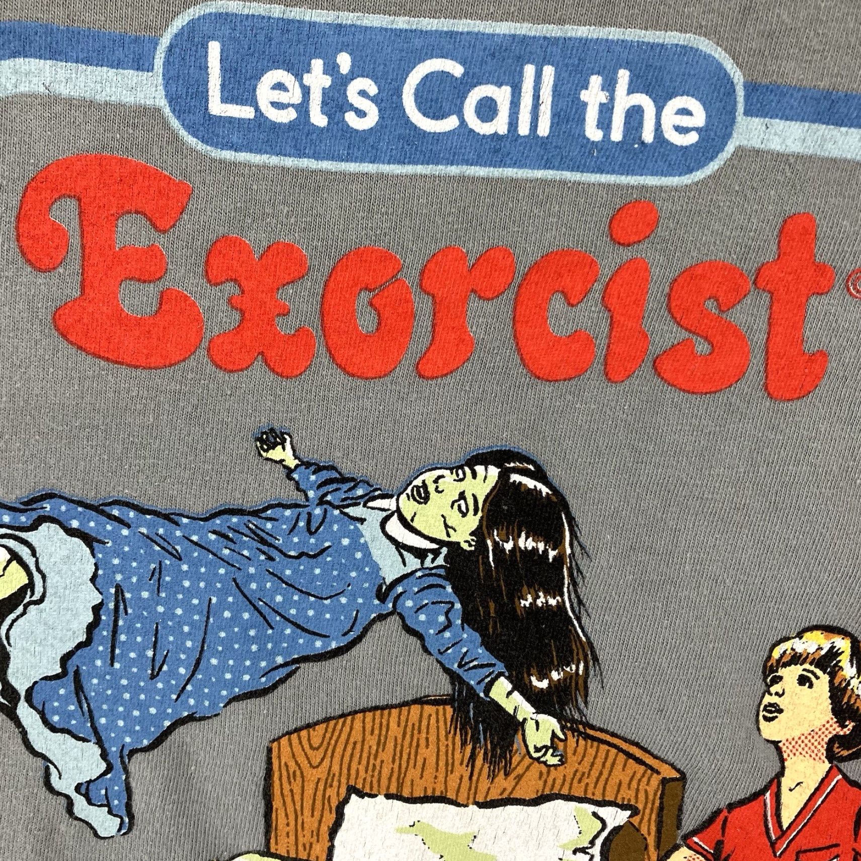 Hot Topic HOT TOPIC T-Shirt Mens Large Green Cotton Graphic Print The Exorcist 70s 80s Horror Retro Size US L / EU 52-54 / 3 - 6 Thumbnail