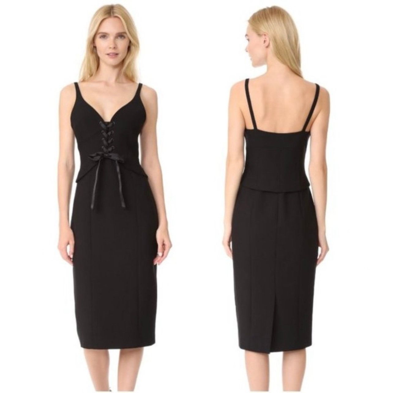 Cinq a Sept cinq a sept demia black knee length dress size 4 Size S / US 4 / IT 40 - 1 Thumbnail