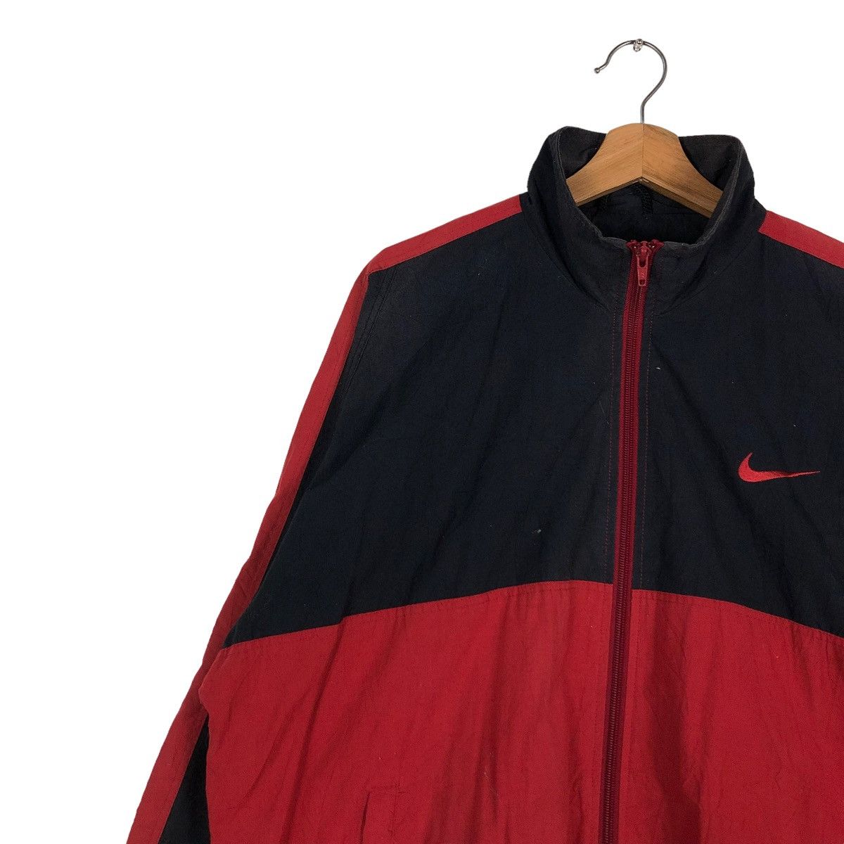 Nike 🔥VINTAGE BOMBER JACKET NIKE CENTRE LOGO BIG SWOOSH Size US L / EU 52-54 / 3 - 8 Thumbnail