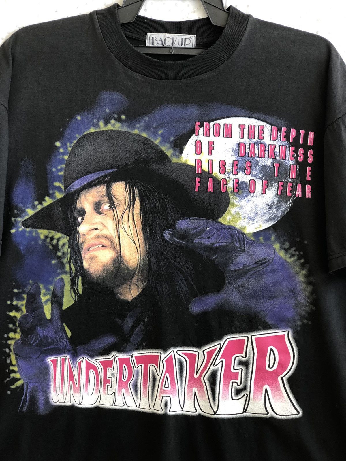 WWF Vintage UNDERTAKER Wrestling very Rare Size US L / EU 52-54 / 3 - 4 Thumbnail