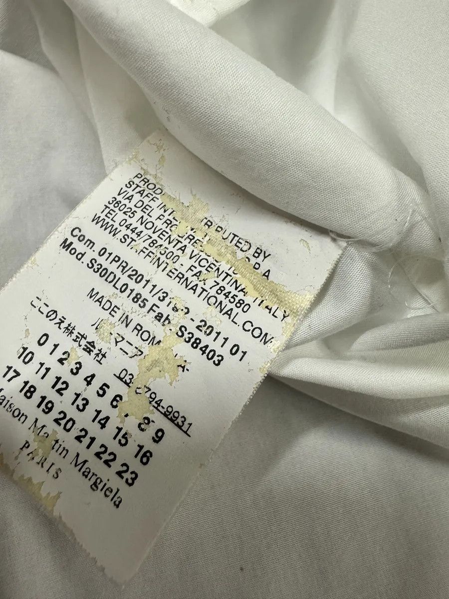 Maison Margiela SS2011 Maison Margiela White Signature Shirt Size US M / EU 48-50 / 2 - 7 Thumbnail
