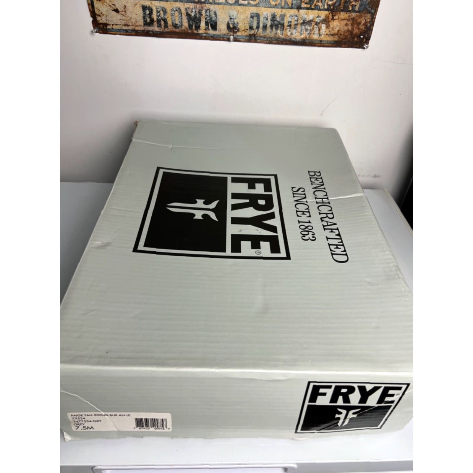 Frye VINTAGE Frye Paige Tall Riding Boots Womens 7.5 Grey Size US 8 / IT 38 - 2 Thumbnail
