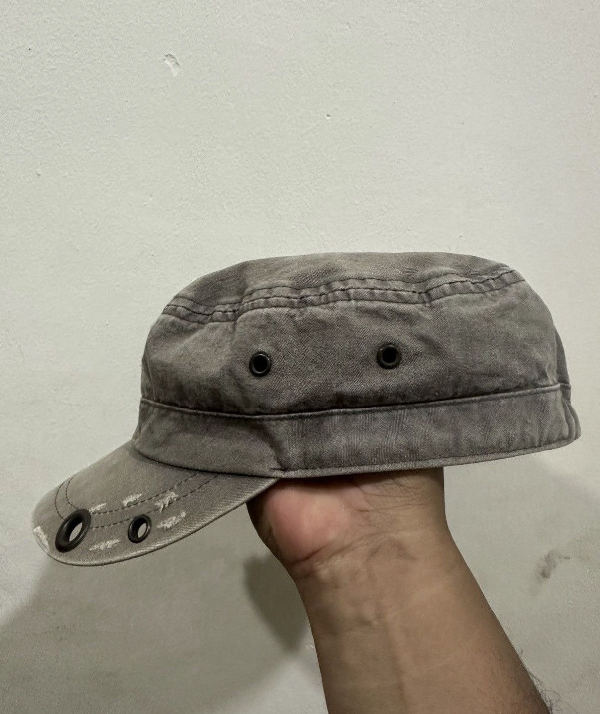 Japanese Brand 2000s Cadet Punk Cap Hysteric Studded Army Size ONE SIZE - 3 Thumbnail