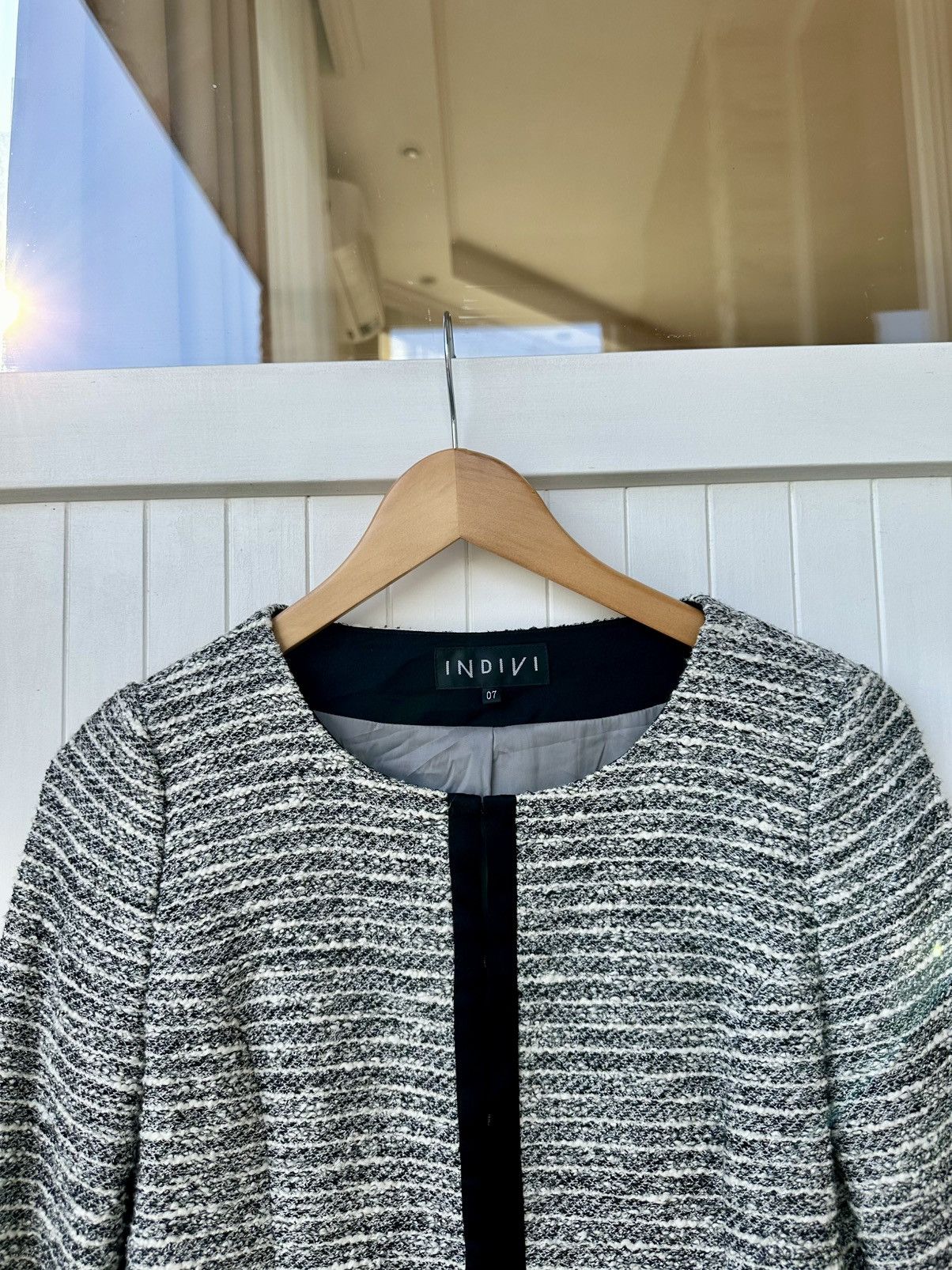 Japanese Brand 🇯🇵Vintage Made in Japan Indivi Blazer Size M / US 6-8 / IT 42-44 - 5 Thumbnail