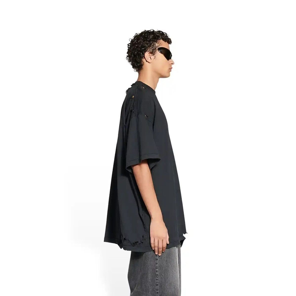 Balenciaga Balenciaga 3B Sports Icon Repaired T-Shirt Size US XL / EU 56 / 4 - 2 Thumbnail