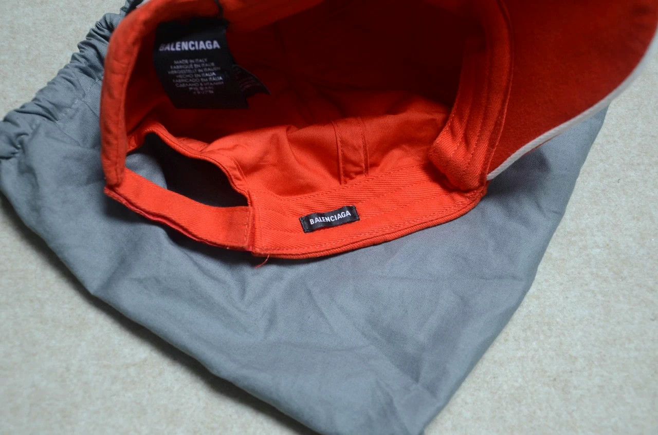 Balenciaga Balenciaga Red Embroidered BB Logo Baseball Cap Size ONE SIZE - 6 Thumbnail