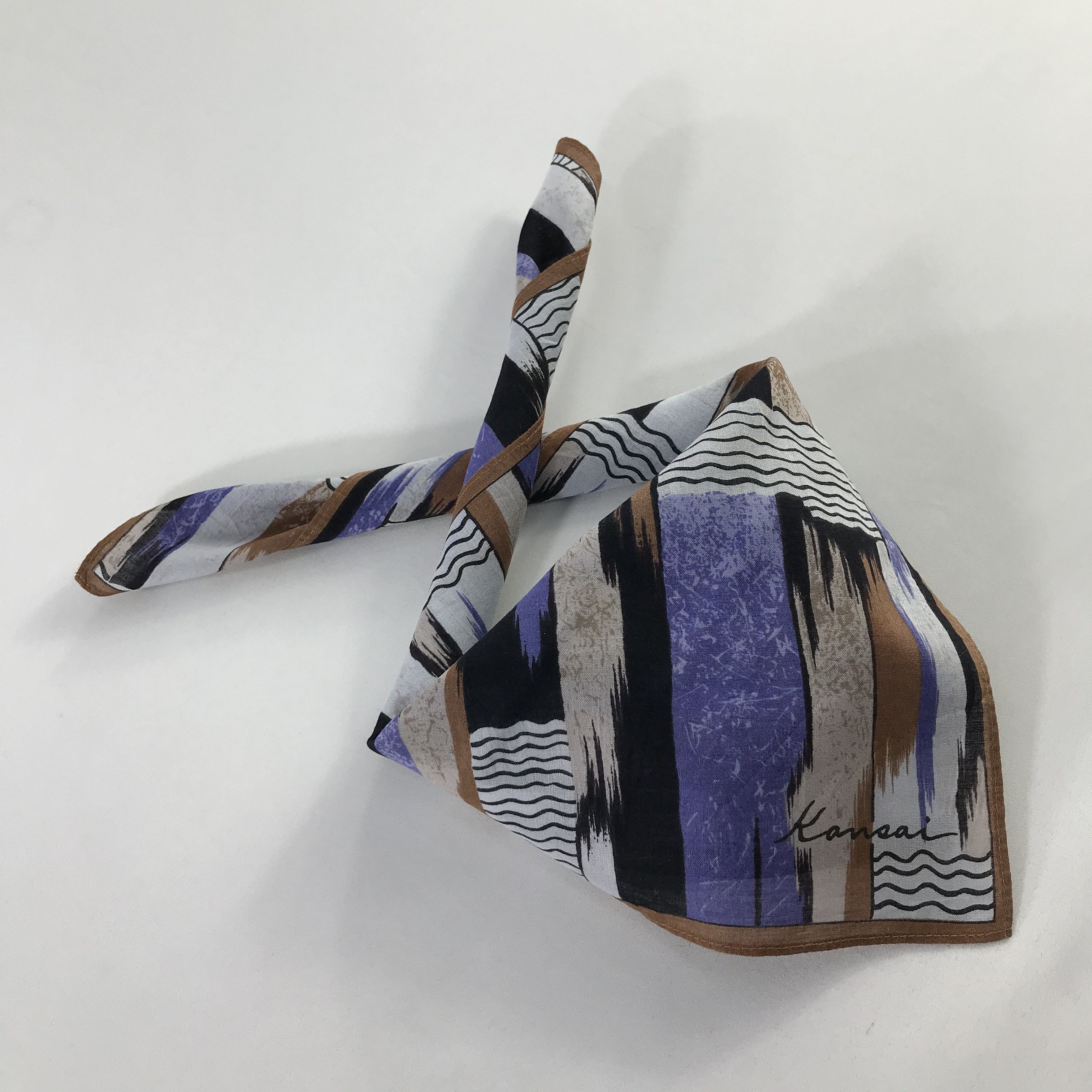 Kansai Yamamoto × Vintage Kansai Bandana / Handkerchief / Neckerchief - S794 Size ONE SIZE - 4 Thumbnail
