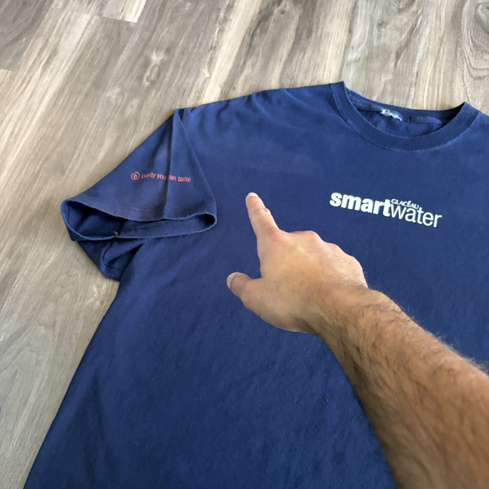 Vintage Vintage Smart Water Promo T-Shirt Men's Size XL Blue Size US XL / EU 56 / 4 - 8 Thumbnail