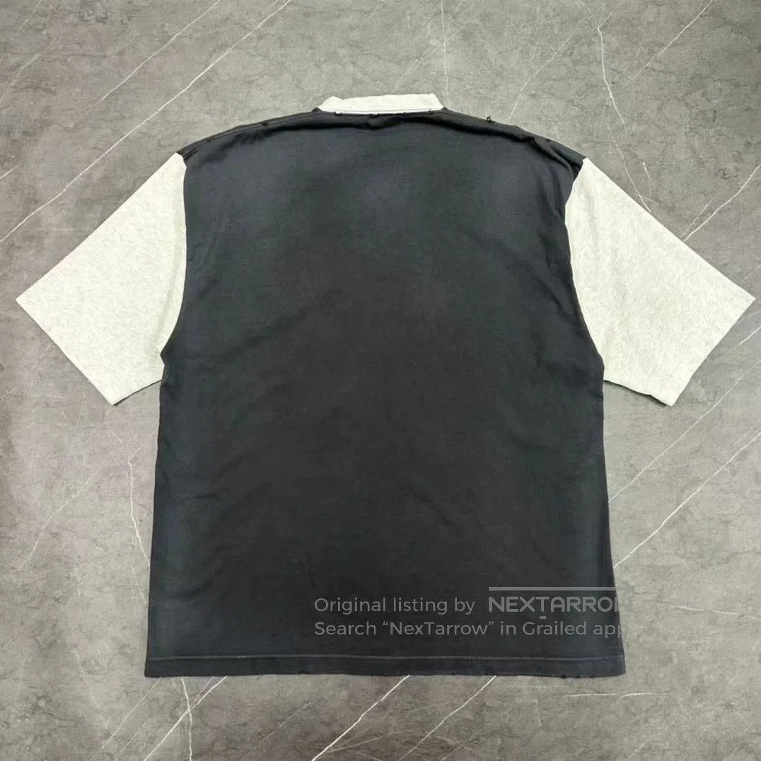 Balenciaga Balenciaga gray and white patchwork vintage double ring sho Size US S / EU 44-46 / 1 - 2 Thumbnail