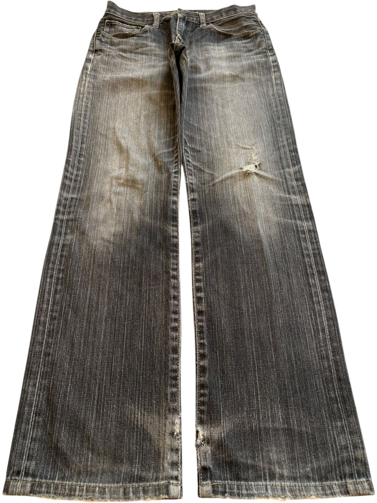 Uniqlo SALES🔥Vintage Uniqlo Faded Wash Distressed Loose Jeans Size US 28 / EU 44 - 1 Thumbnail