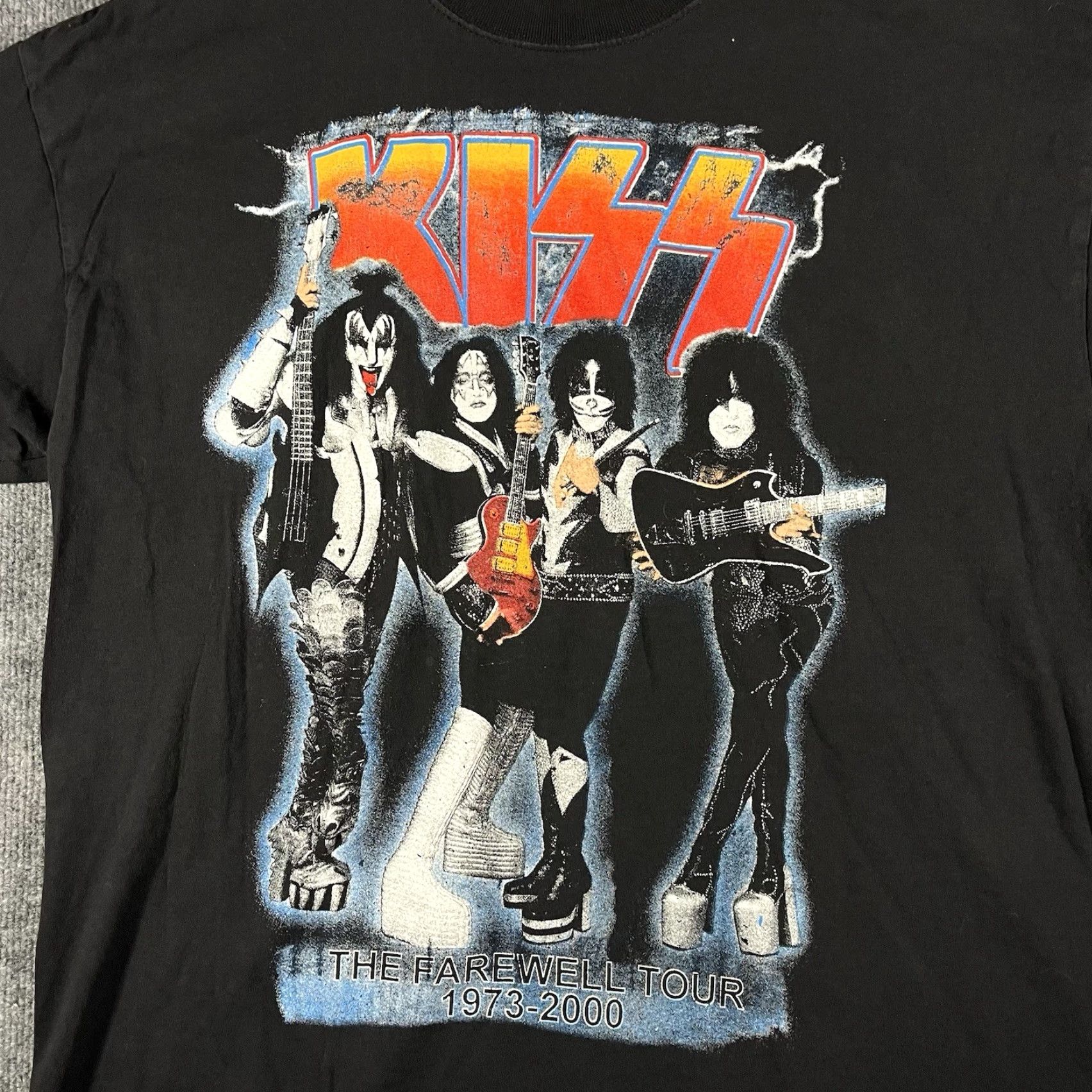 Gildan VINTAGE Kiss Band T Shirt Mens XL The Farewell Tour Concert Music 1973-2000 RARE Size US XL / EU 56 / 4 - 2 Thumbnail