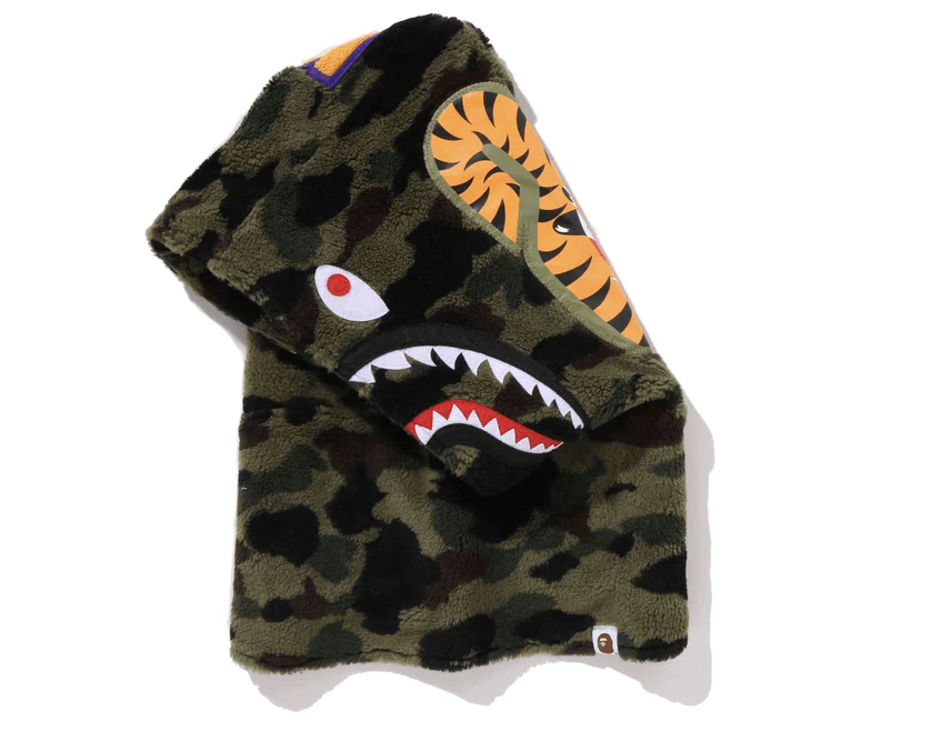Bape Bape 1ST CAMO SHARK BOA SNOOD Size ONE SIZE - 2 Thumbnail