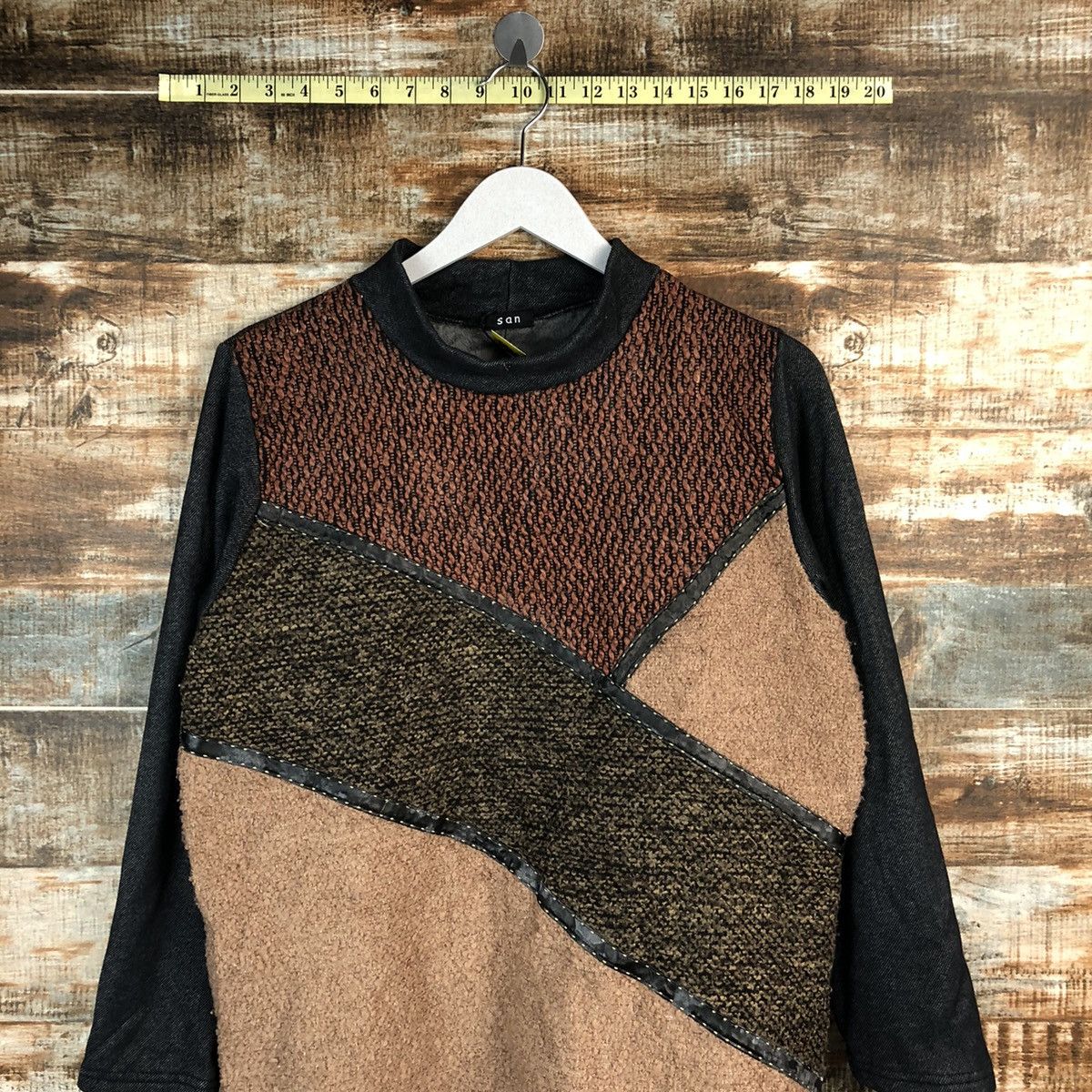 Homespun Knitwear × Japanese Brand San Brown art Knitwear #A1649 Size M / US 6-8 / IT 42-44 - 2 Thumbnail