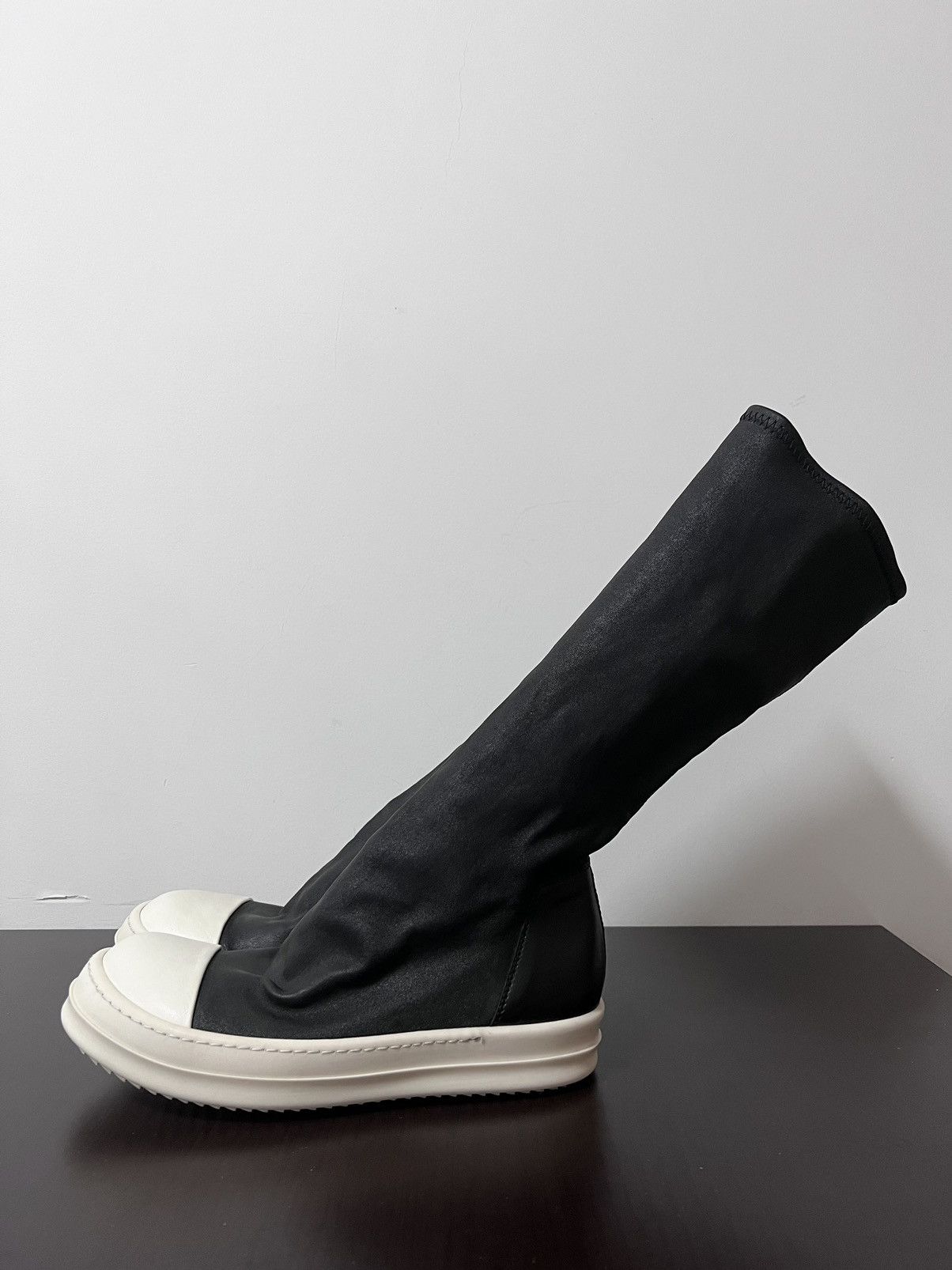 Rick Owens Rick owens mainline leather mid sock boots sz37 Size US 7 / IT 37 - 2 Thumbnail