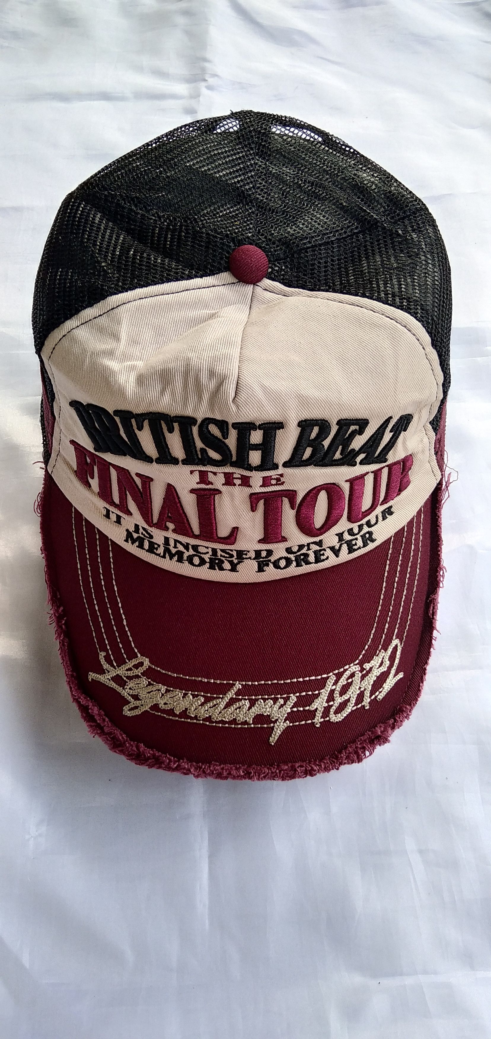 Japanese Brand × Kapital BritishBeat The Final Tour Legendary 1972 Distressed Cap Size ONE SIZE - 2 Thumbnail