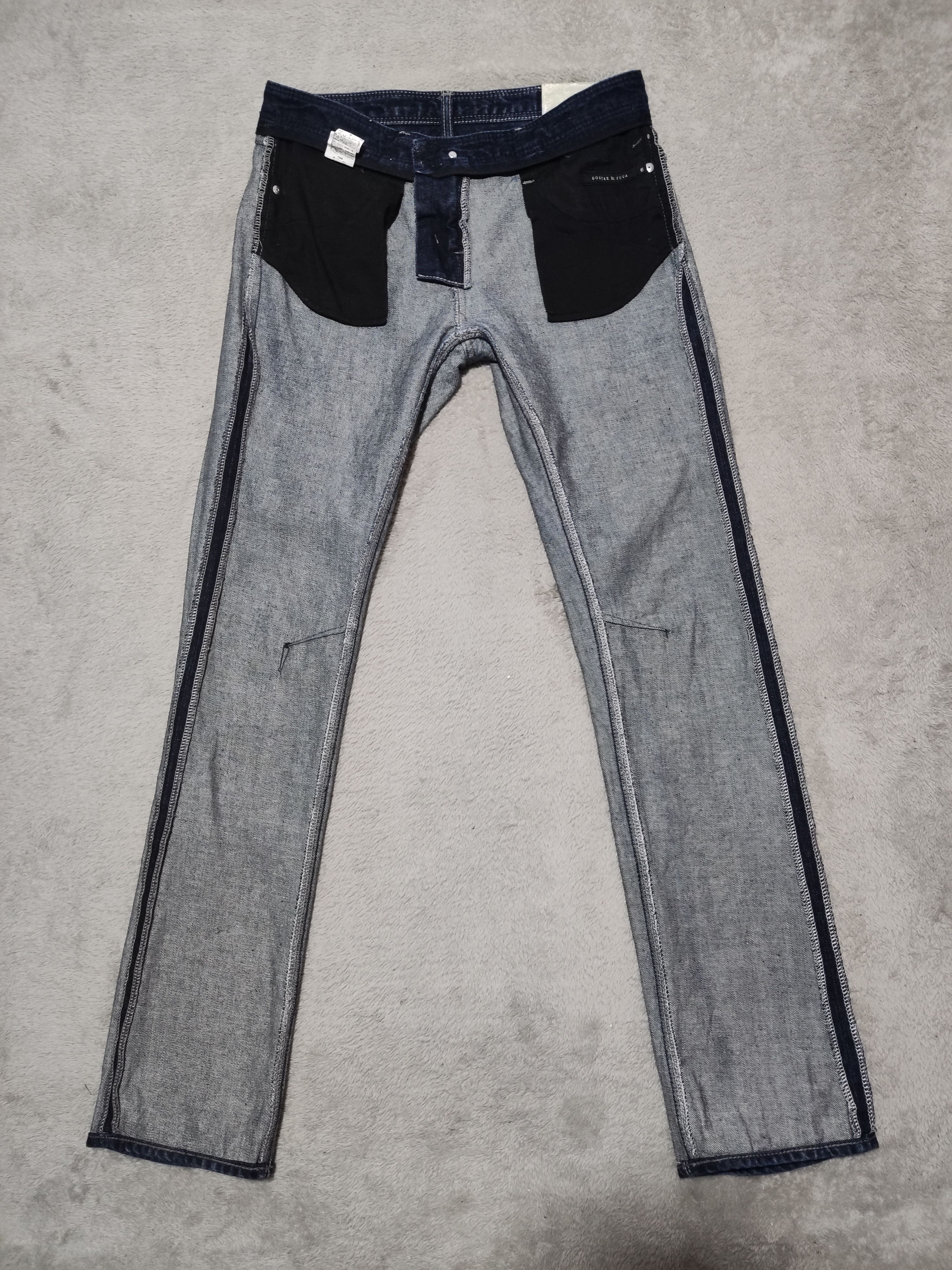 GOSTAR DE FUGA Vintage Gostar de Fuga Distressed Slim Flare Denim Pants Size 30" / US 8 / IT 44 - 11 Thumbnail