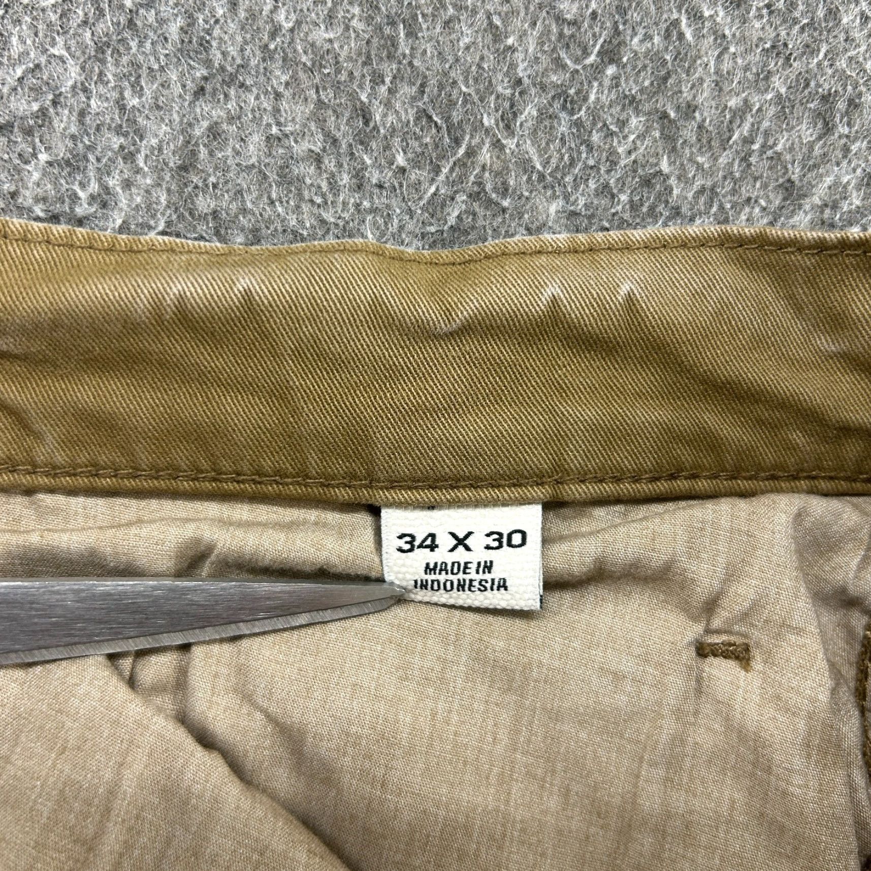 Flint And Tinder Flint and Tinder Pants Mens 34x30 Brown Tan Chino Straight Leg Slim Fit Cotton Solid Waist 34 5-Pocket Front Flat Front Size US 34 / EU 50 - 4 Thumbnail