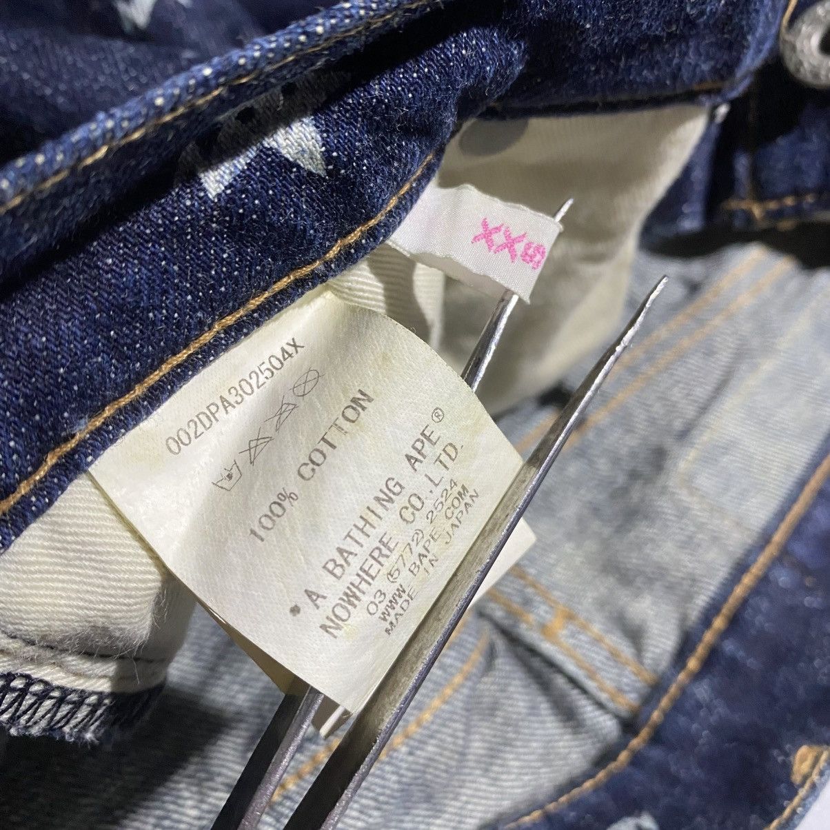 Bape A BATHING APE Apestar All-Over Print Denim - Pants Size 28" / US 6 / IT 42 - 3 Thumbnail