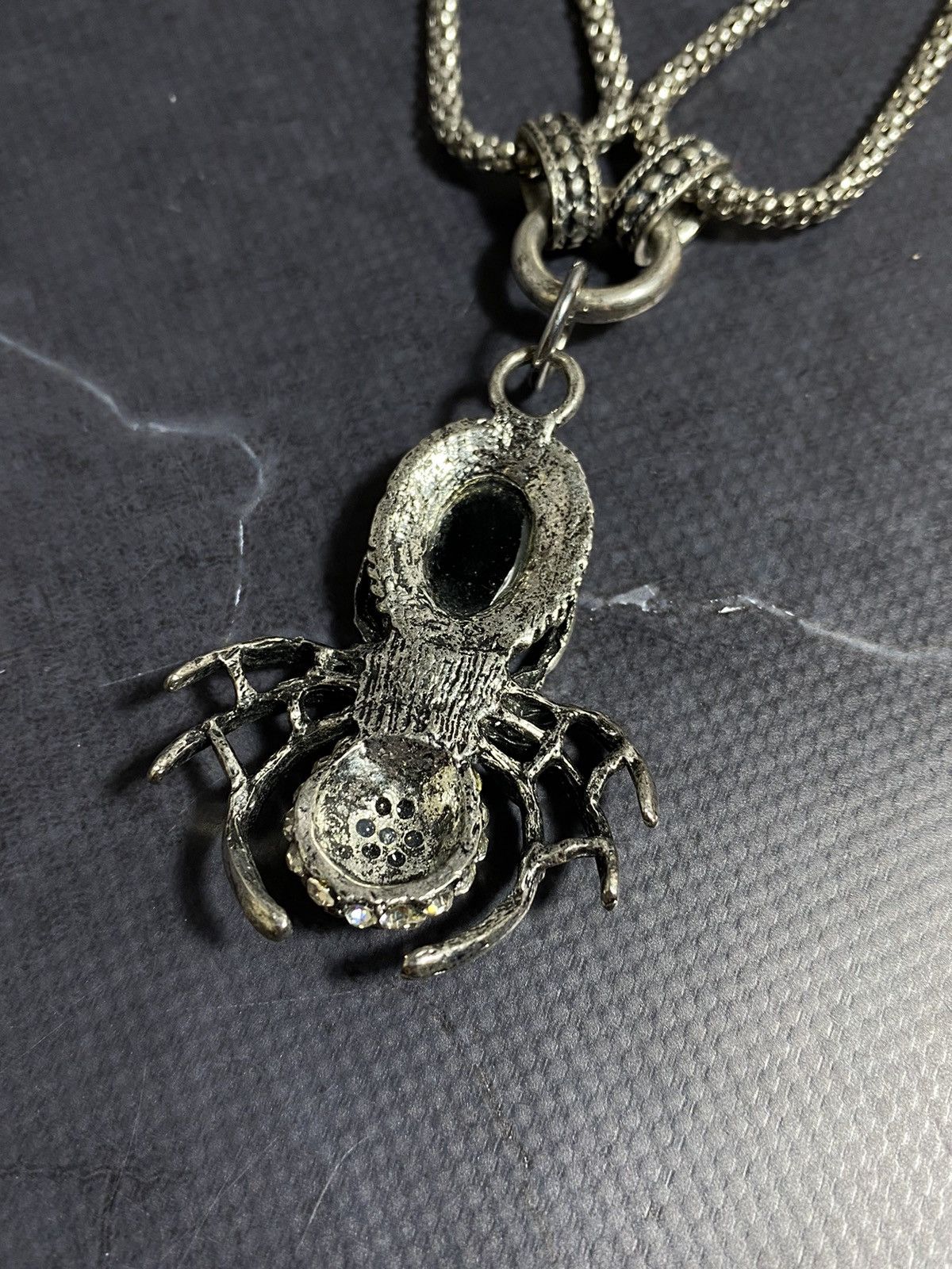 Jewelry Vintage Gothic Spider Pendant Necklace Statement Piece Size ONE SIZE - 9 Thumbnail