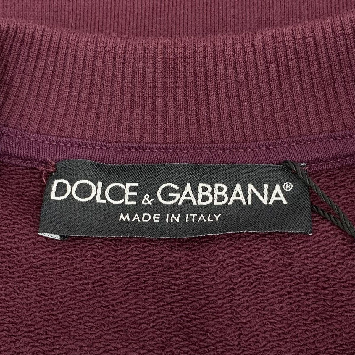 Dolce & Gabbana Dolce Gabbana Wine Red Crown Long Sleeve Sweatshirt K26WX Size US S / EU 44-46 / 1 - 5 Thumbnail