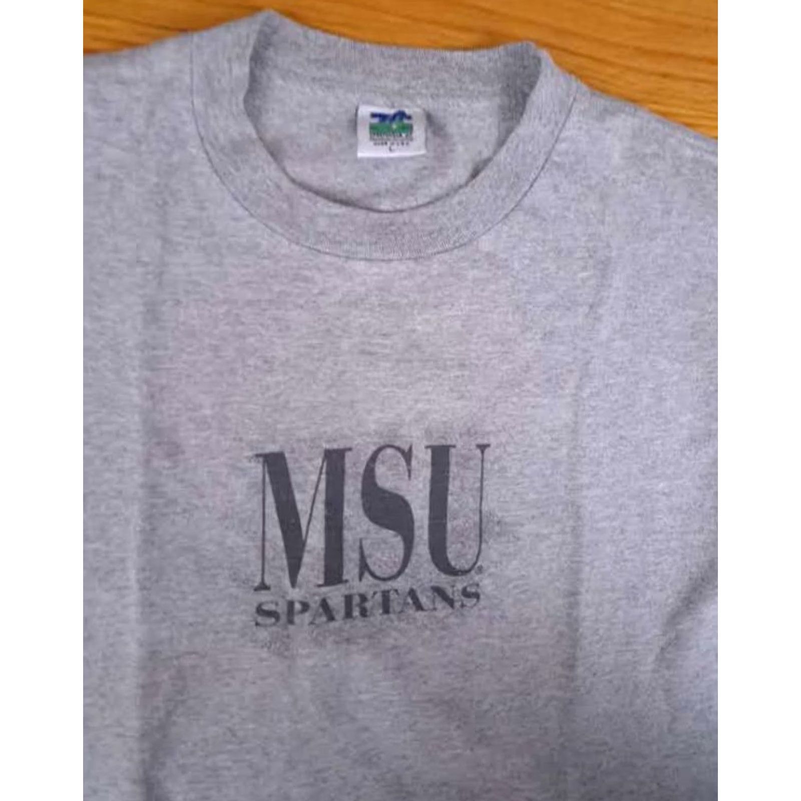 Vintage TLC Shirt Mens L Gray Michigan State MSU Spartans USA Made Grey Size US L / EU 52-54 / 3 - 3 Thumbnail