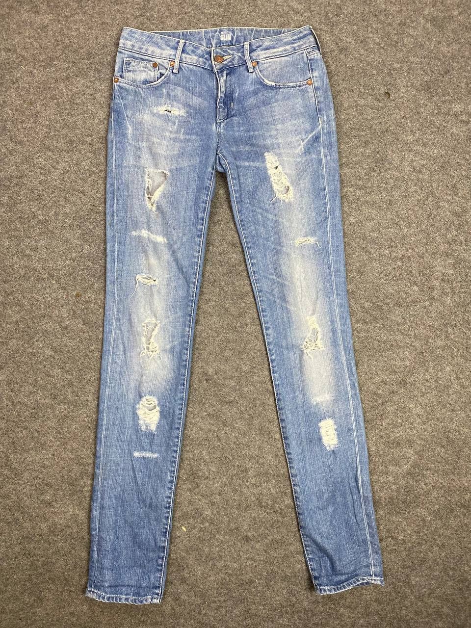 H&M &denim by h&m slim distressed denim Size US 30 / EU 46 - 9 Thumbnail