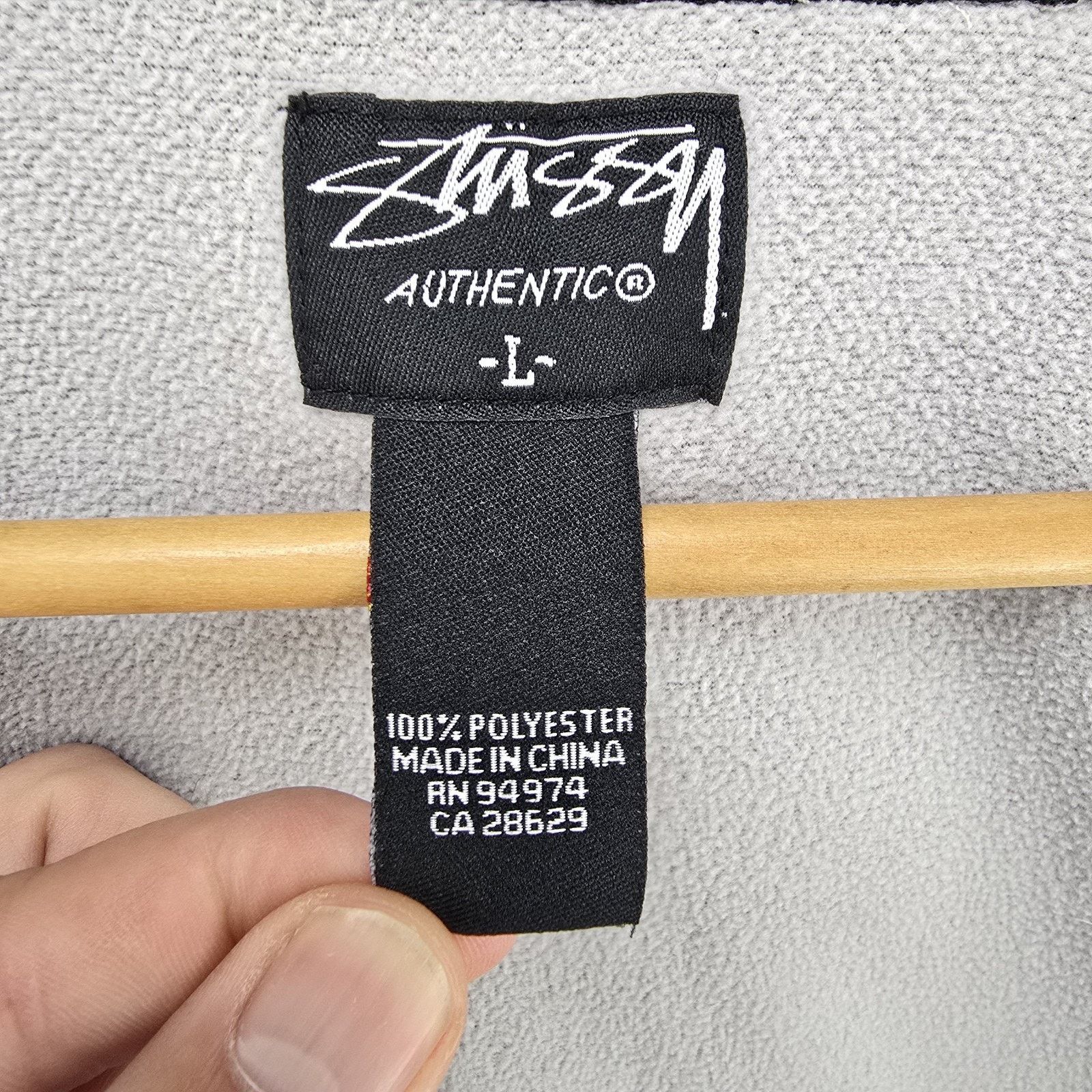 Stussy Vintage Stussy Track Jacket Large Full Zip Seersucker Y2K Size US L / EU 52-54 / 3 - 9 Thumbnail