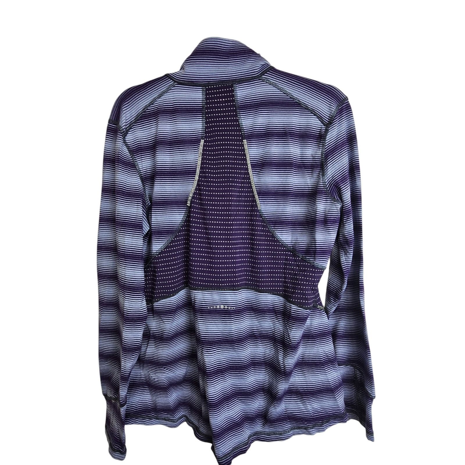 Titleist Title Nine Women Striped Zip Golf Jacket L Gorpcore Stretch Size L / US 10 / IT 46 - 9 Thumbnail
