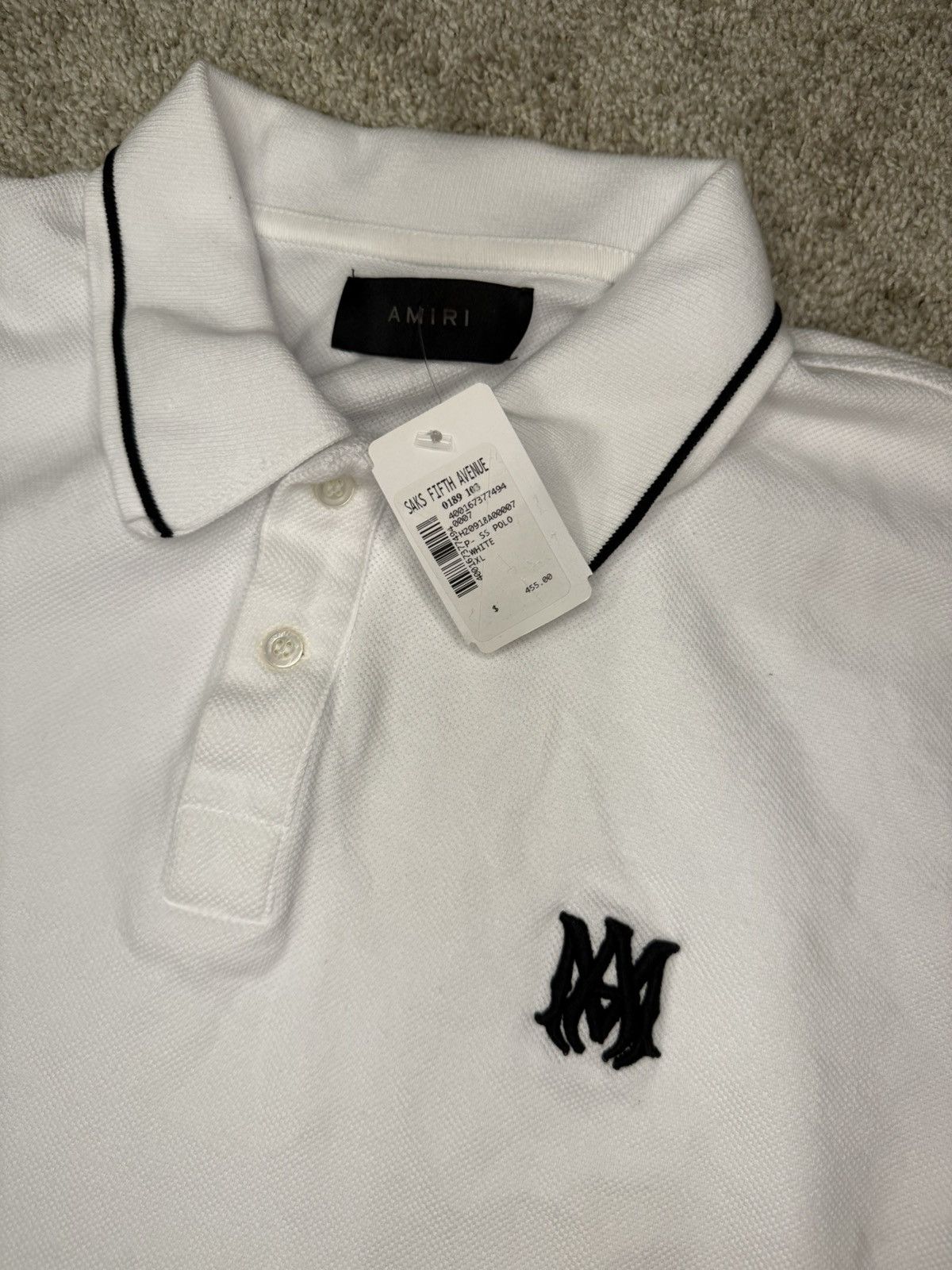 Amiri Amiri Core Logo Polo Shirt Size US XL / EU 56 / 4 - 3 Thumbnail