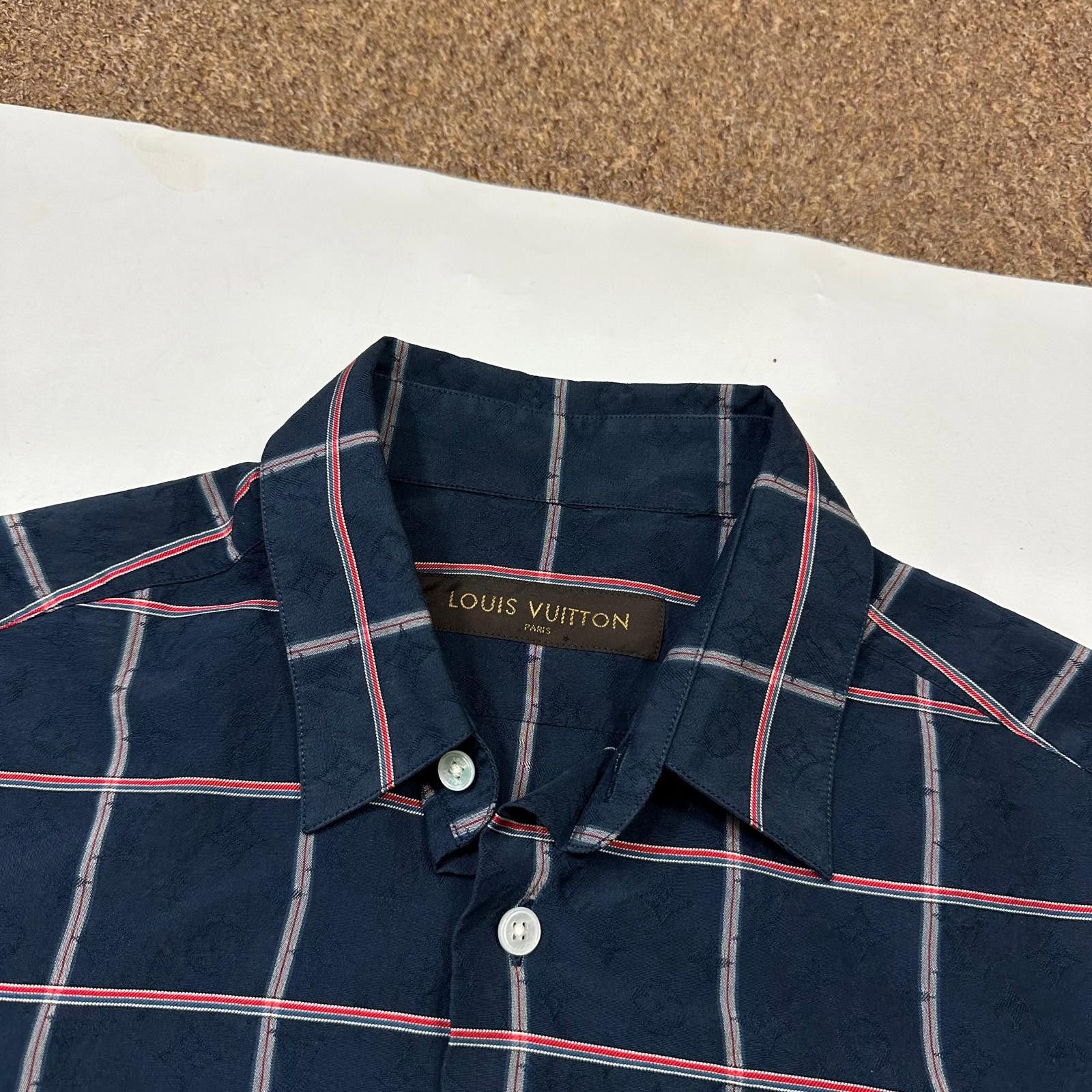 Other Louis Vuitton Monogram Plaid Checkered Silk Shirt - S Size US S / EU 44-46 / 1 - 3 Thumbnail