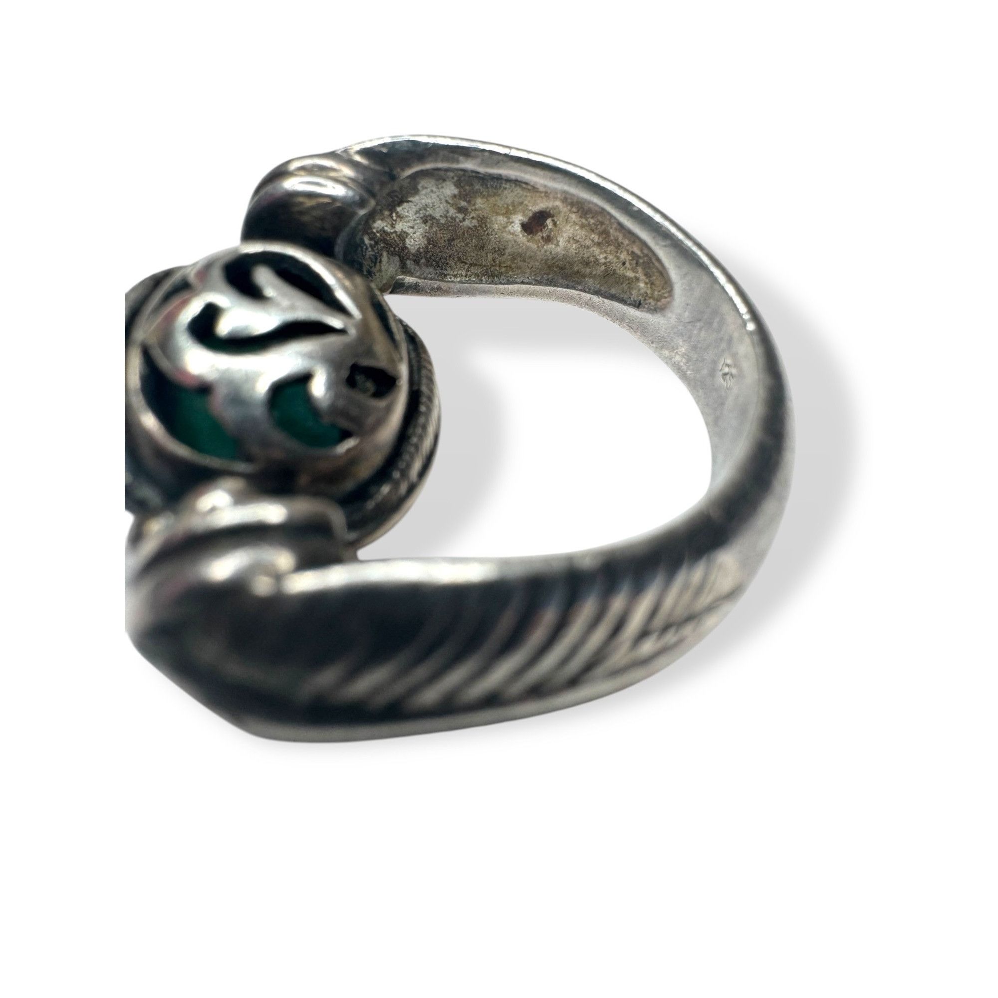 Other Vintage Sterling Silver Green Tourmaline Reversible Spinning Size ONE SIZE - 9 Thumbnail