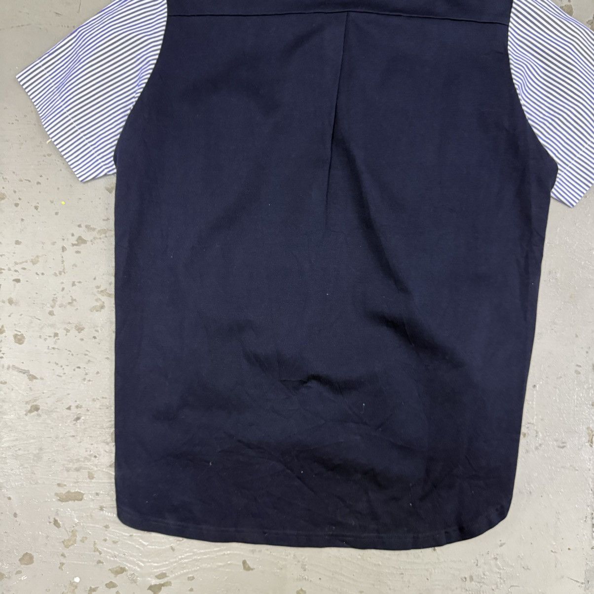 Japanese Brand Comme Des Garcons Style Two Material Button Up Shirt Size US L / EU 52-54 / 3 - 8 Thumbnail