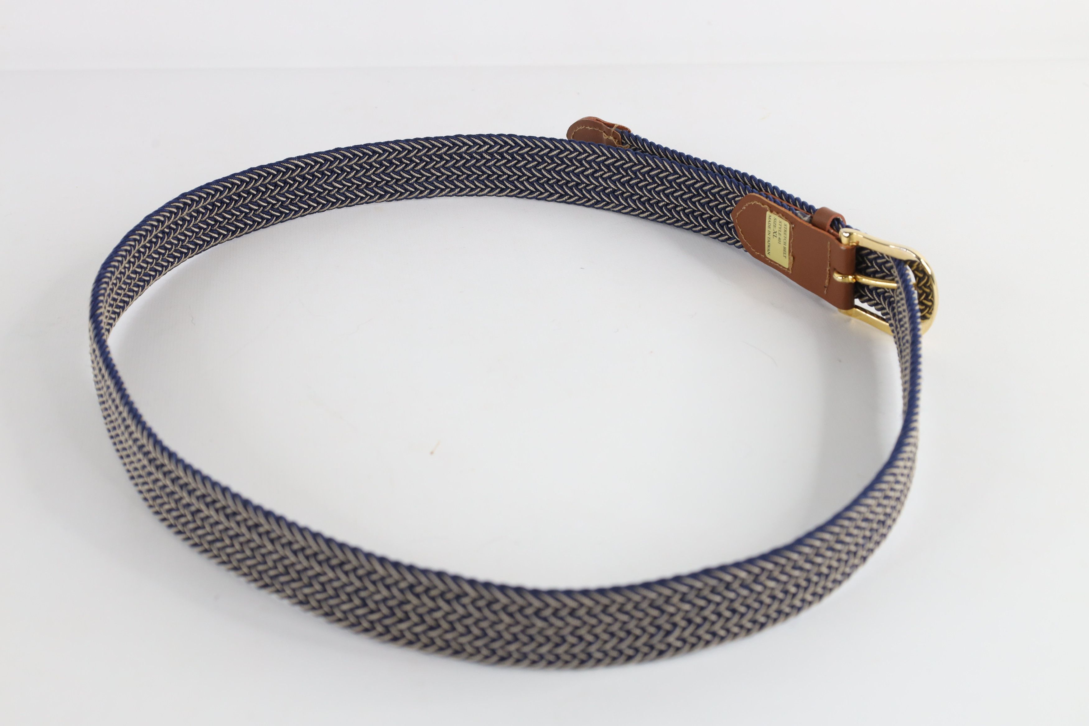 Vintage Deadstock Vintage 90s Streetwear Metal Leather Braided Belt Size ONE SIZE - 4 Thumbnail