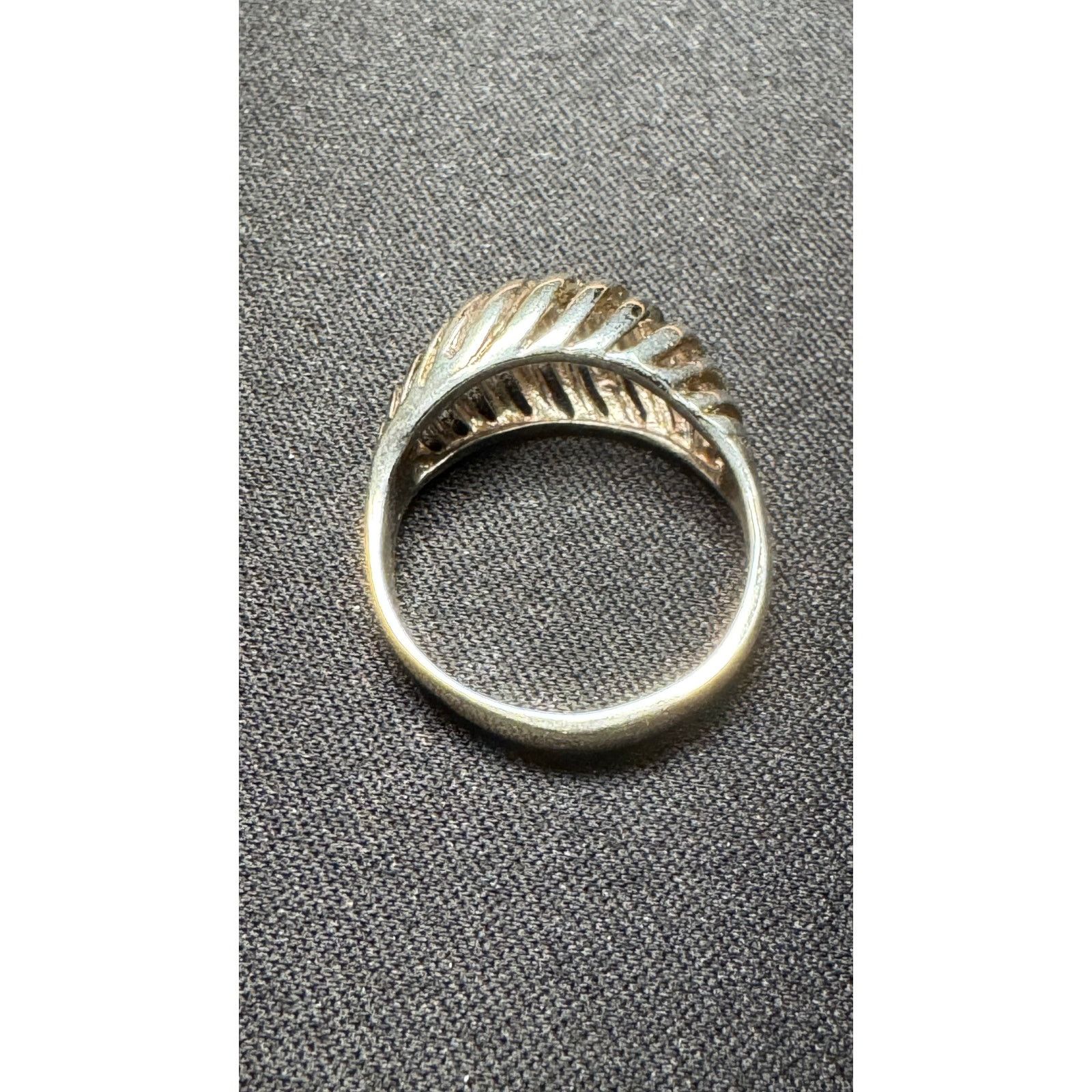 Other Vintage 925 Silver Modernist Wave Dome Ring Size 8 Size ONE SIZE - 4 Thumbnail