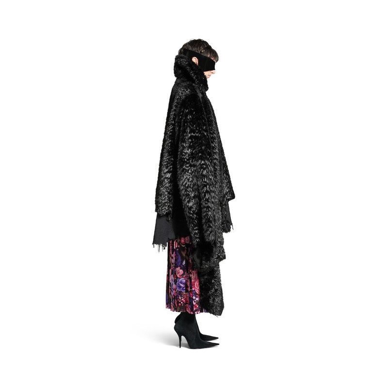 Balenciaga o1tr1nto1225 Synthetic Furry Jacket in Black Size S / US 4 / IT 40 - 3 Thumbnail