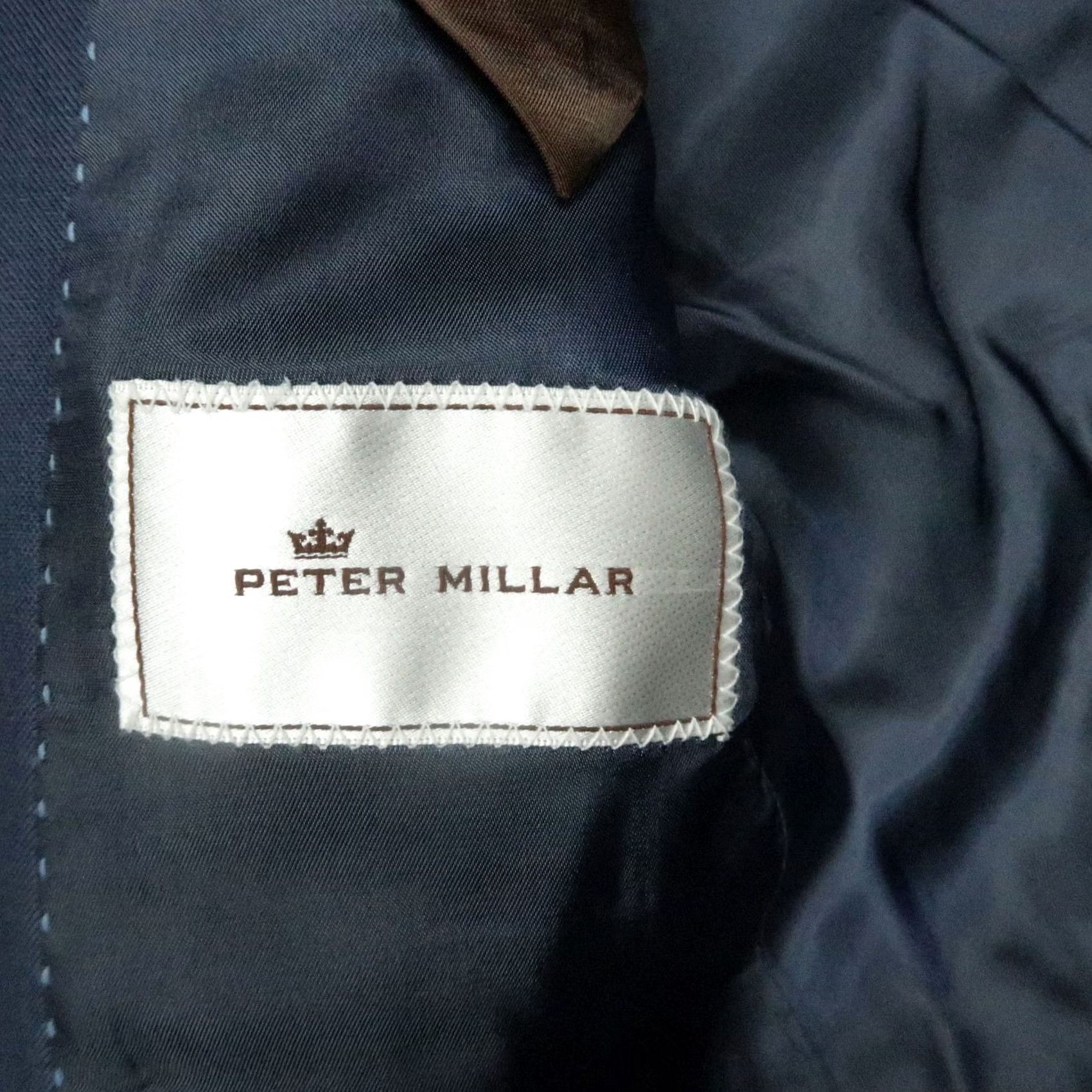 Peter Millar Peter Millar Blazer Mens Blue 40R Wool Single-Breasted Sport Coat Jacket Size 40R - 3 Thumbnail