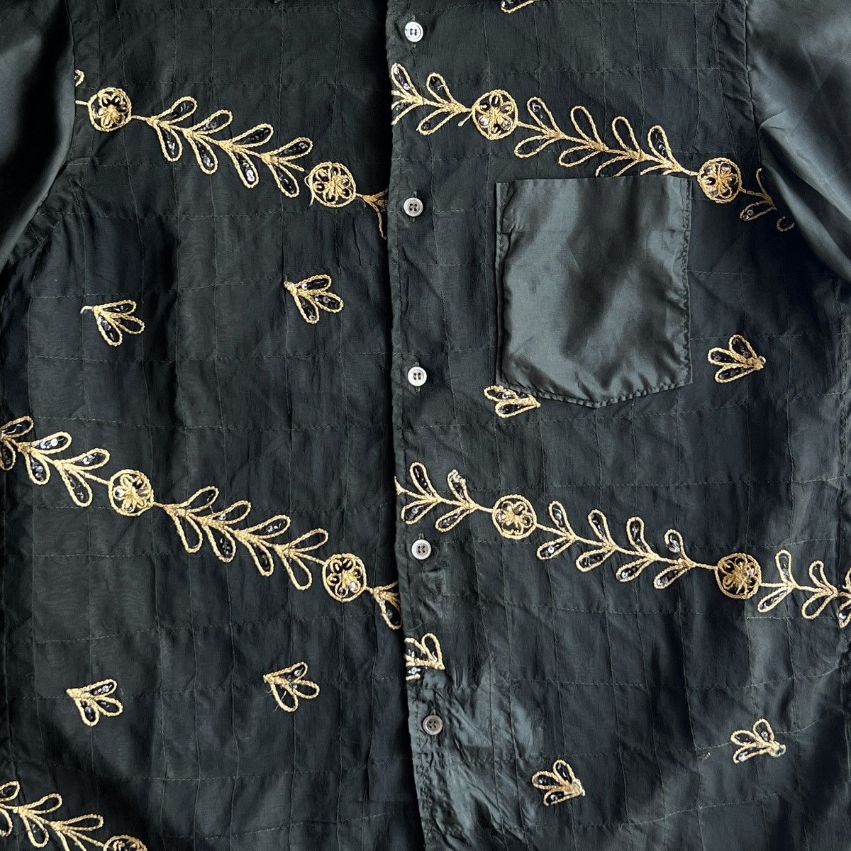 Junya Watanabe SS05 Junya Watanabe silk embroidered shirt Size US M / EU 48-50 / 2 - 7 Thumbnail